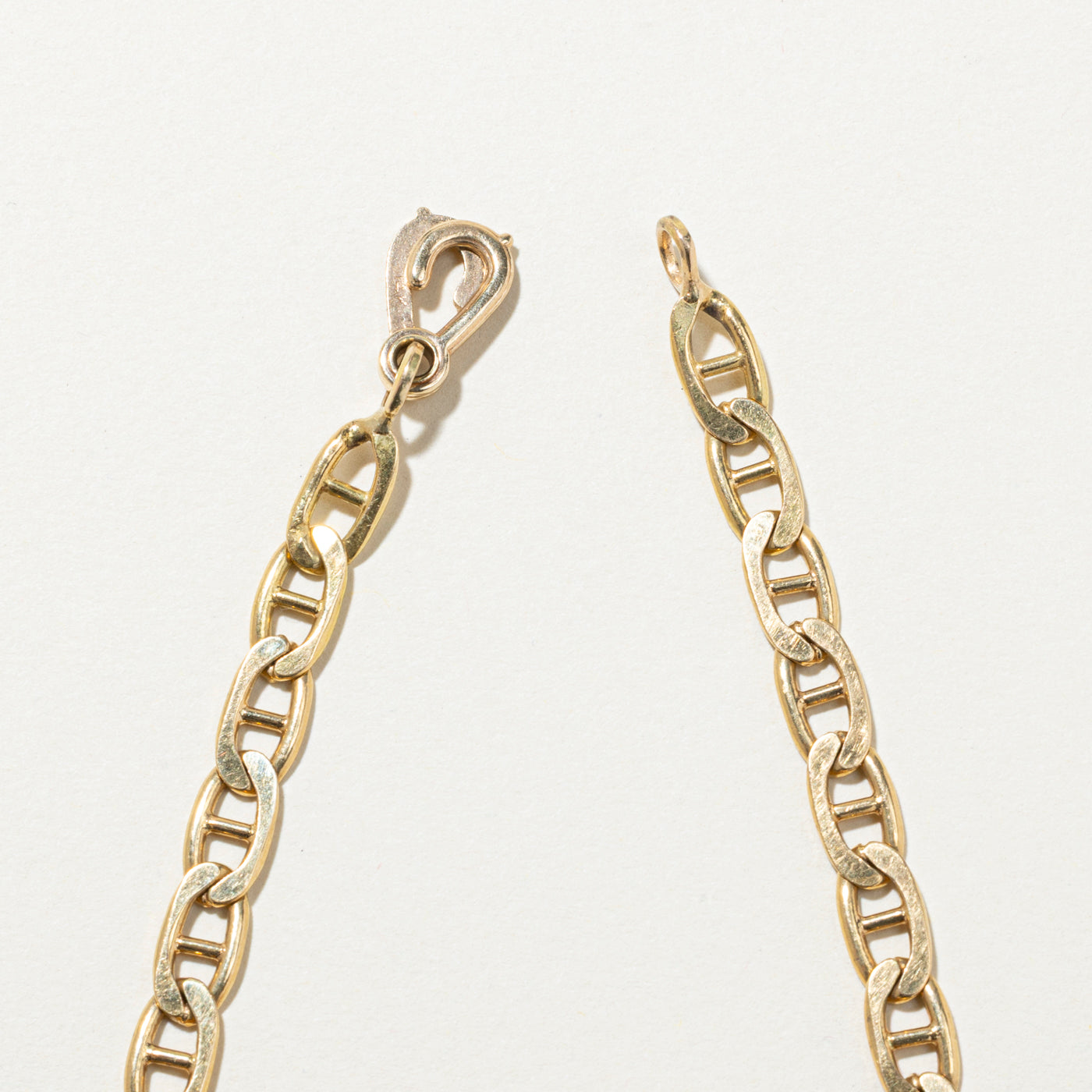 Diamond & Ruby Bar Anchor Chain Bracelet | 0.66ctw, 0.26ctw | 7.5"
