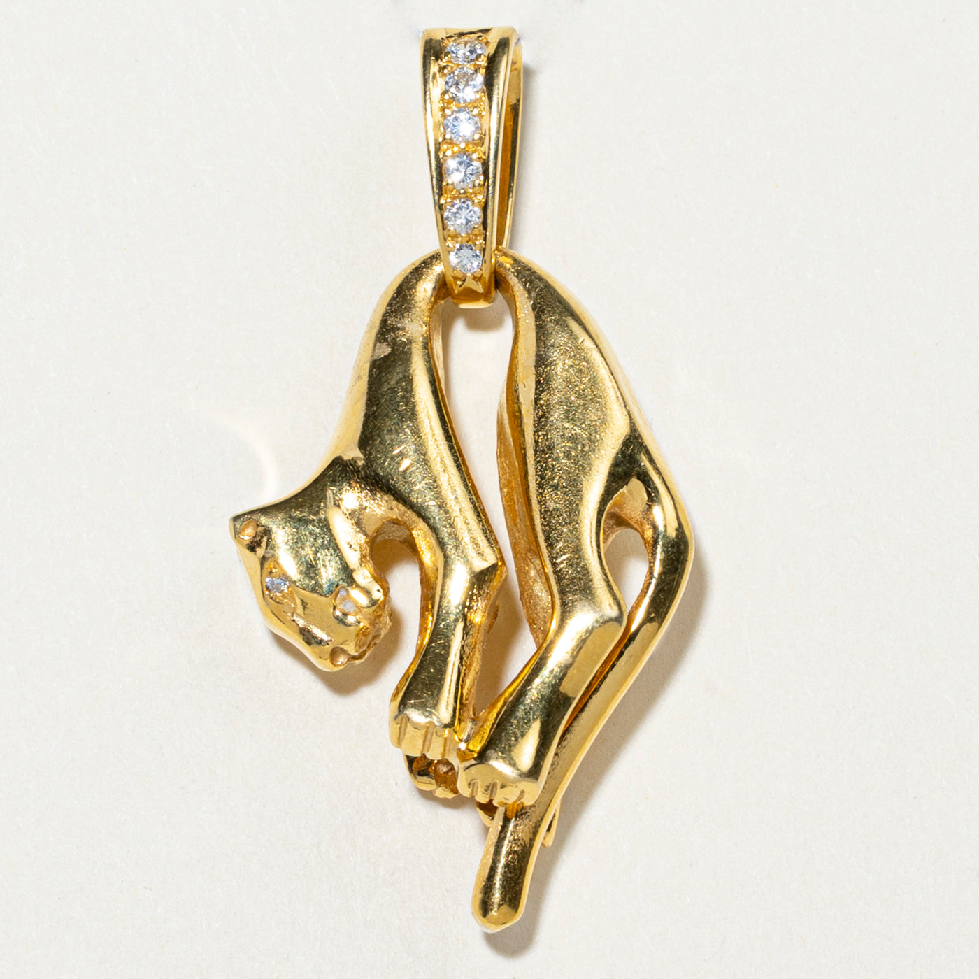 Diamond Panther Pendant | 0.17ctw
