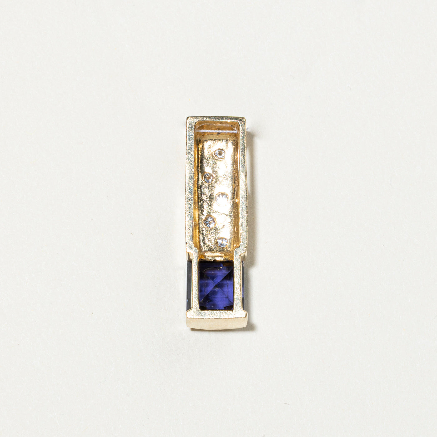 Amethyst & Diamond Column Pendant | 2.54ct, 0.21ctw