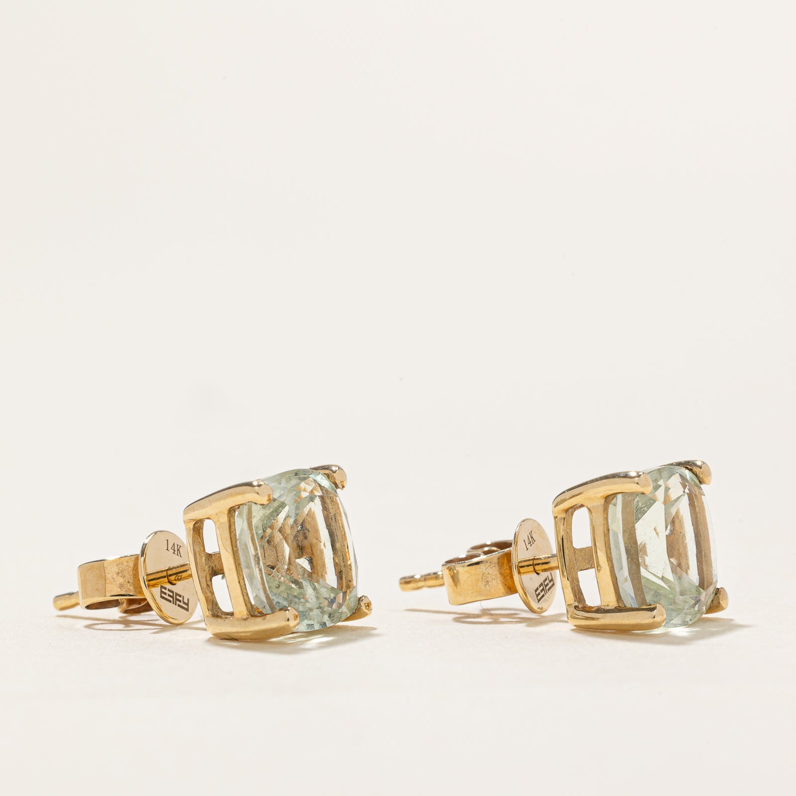 'Effy' 14K Prasiolite Stud Earrings | 3.20ctw