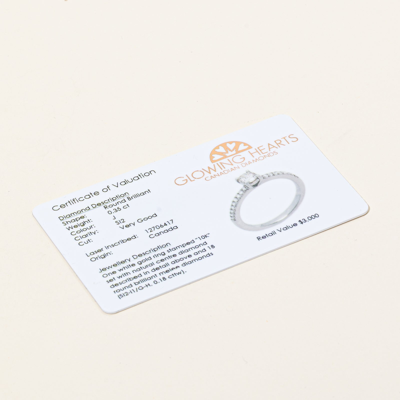 Canadian Diamond Engagement Ring | 0.53ctw | SZ 3.5