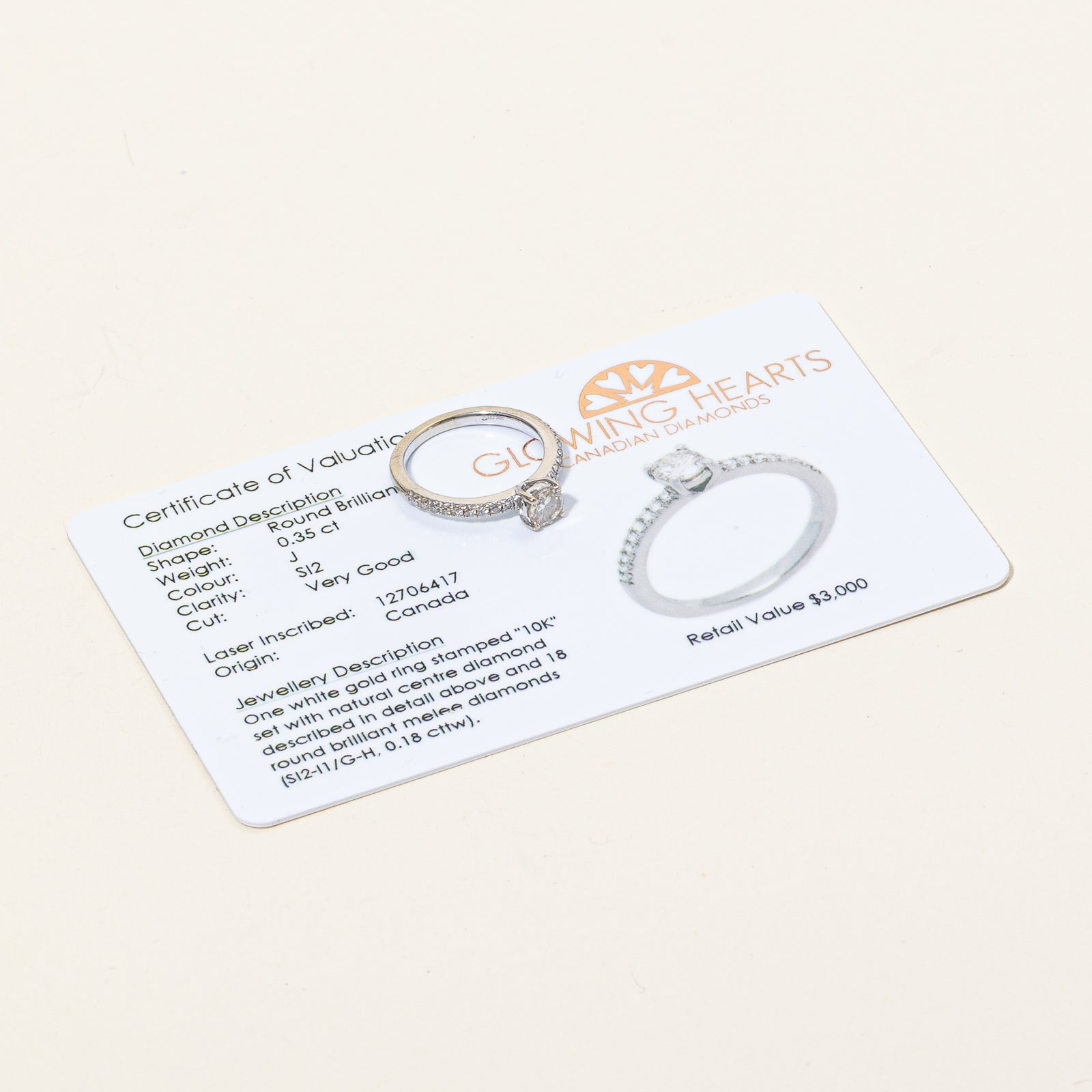 Canadian Diamond Engagement Ring | 0.53ctw | SZ 3.5