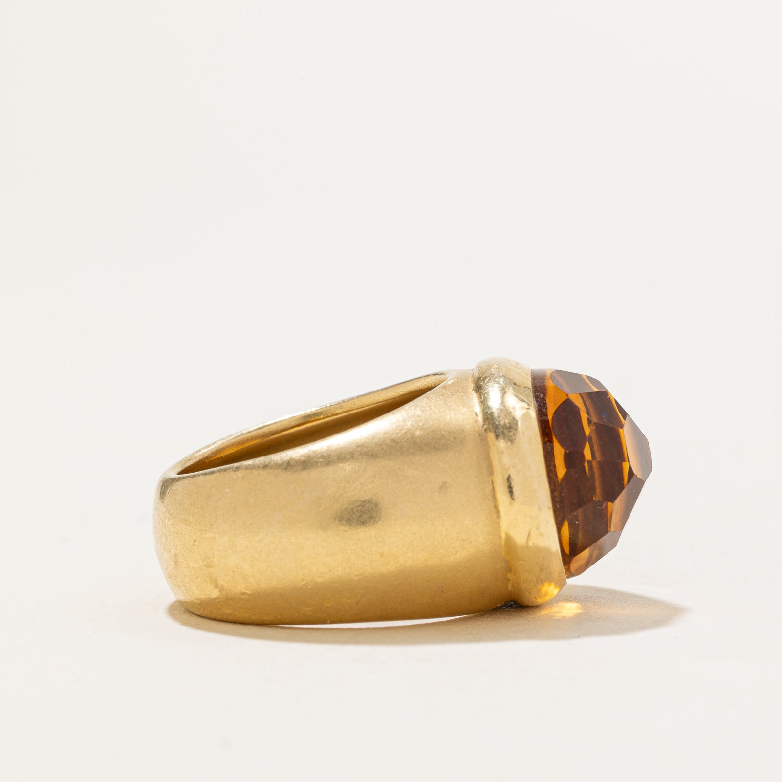 'Pomellato' 18K Citrine Cocktail Ring | 12.00ct | SZ 6.5