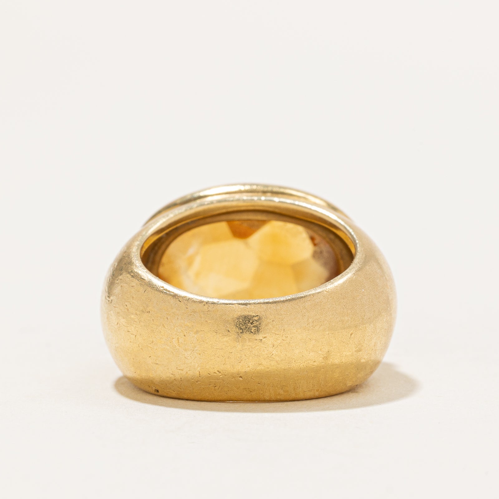 'Pomellato' 18K Citrine Cocktail Ring | 12.00ct | SZ 6.5