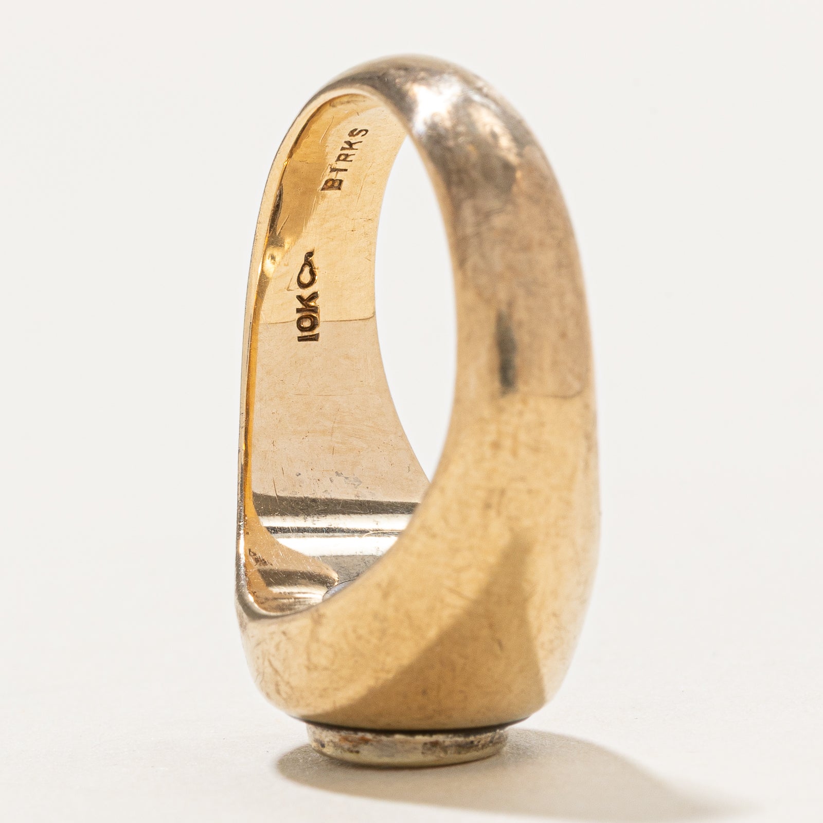 'Birks' 10K Diamond & Onyx Ring | 0.85ct | SZ 9.25