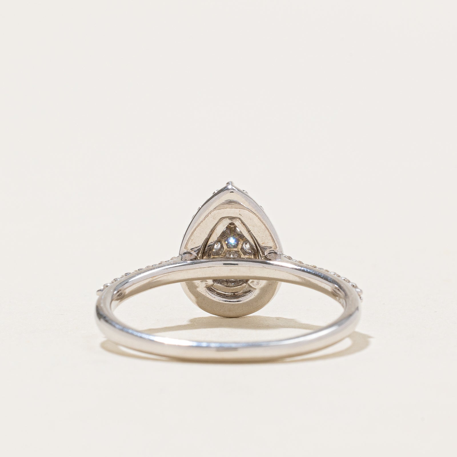 'Birks' Pear Shaped Cluster Diamond Ring | 0.60ctw | SZ 7.75