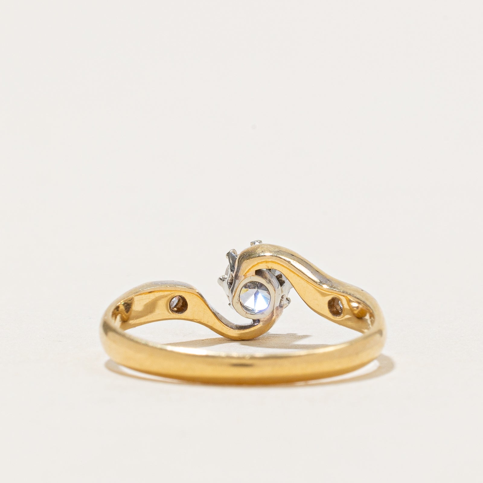 Transitional Cut Diamond Bypass Ring | 0.36ctw | SZ 6