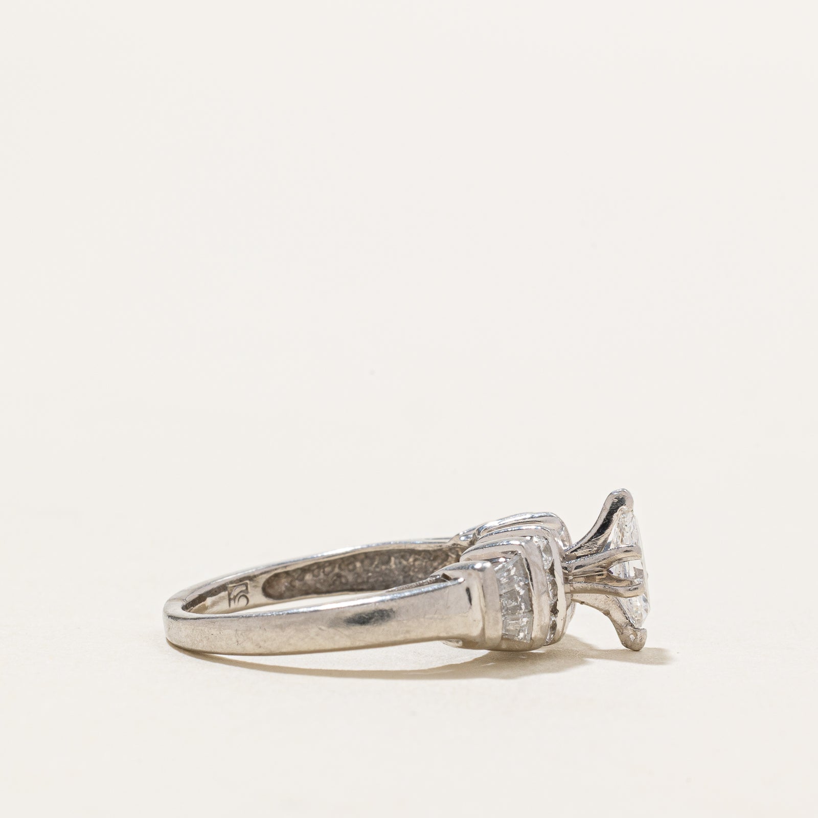 Marquise Cut High Set Diamond Ring | 0.59ctw | SZ 3.75