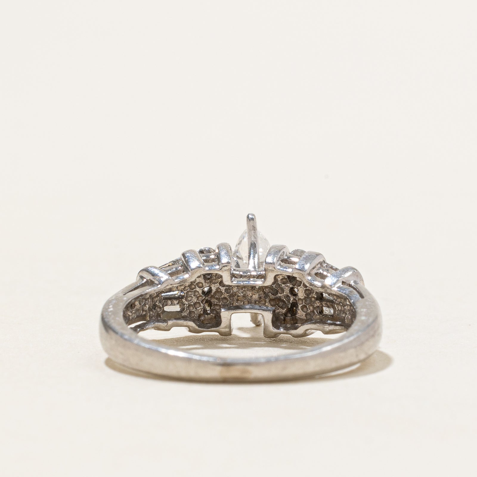 Marquise Cut High Set Diamond Ring | 0.59ctw | SZ 3.75