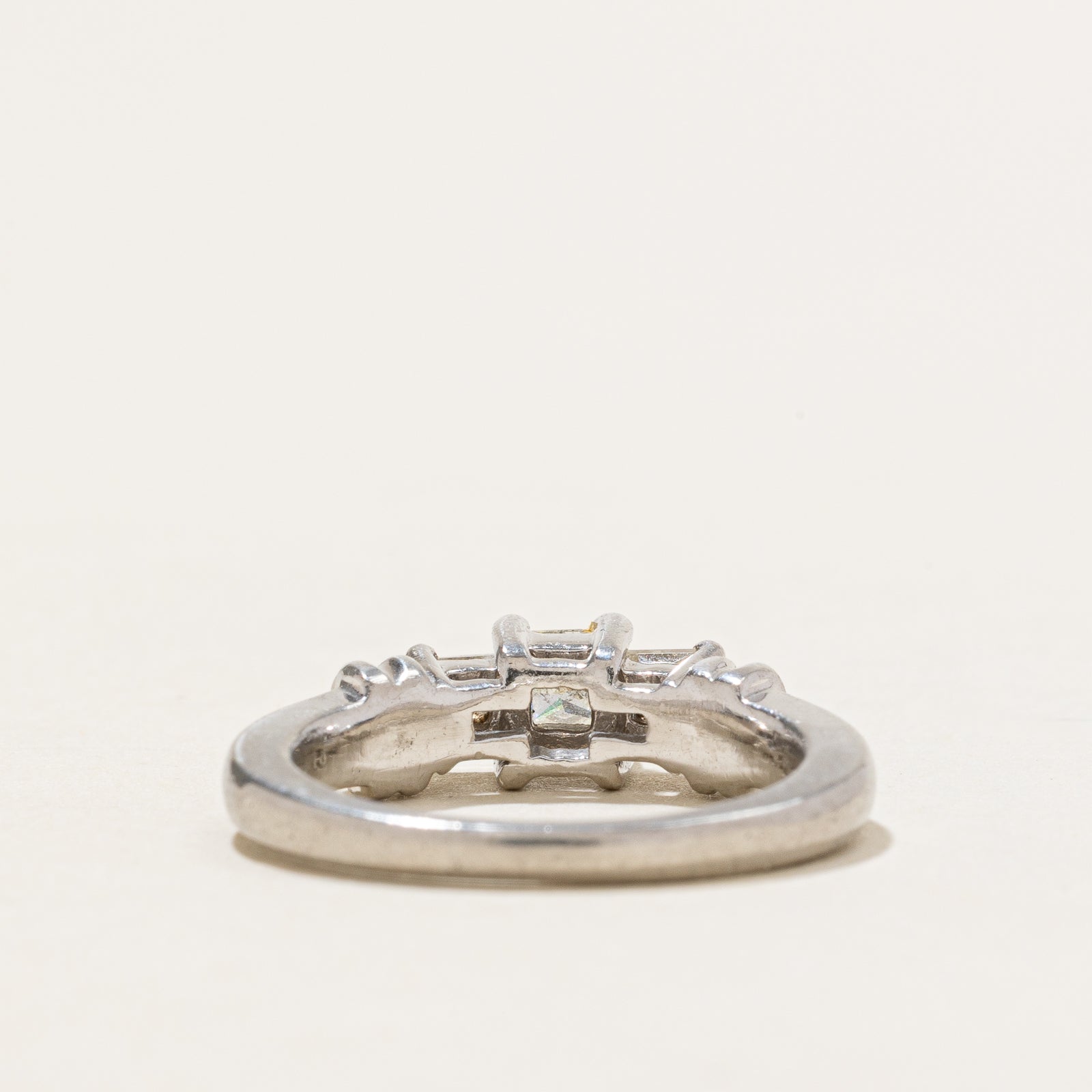 Three Stone Princess Cut Diamond Ring | 0.42ctw | SZ 4.75