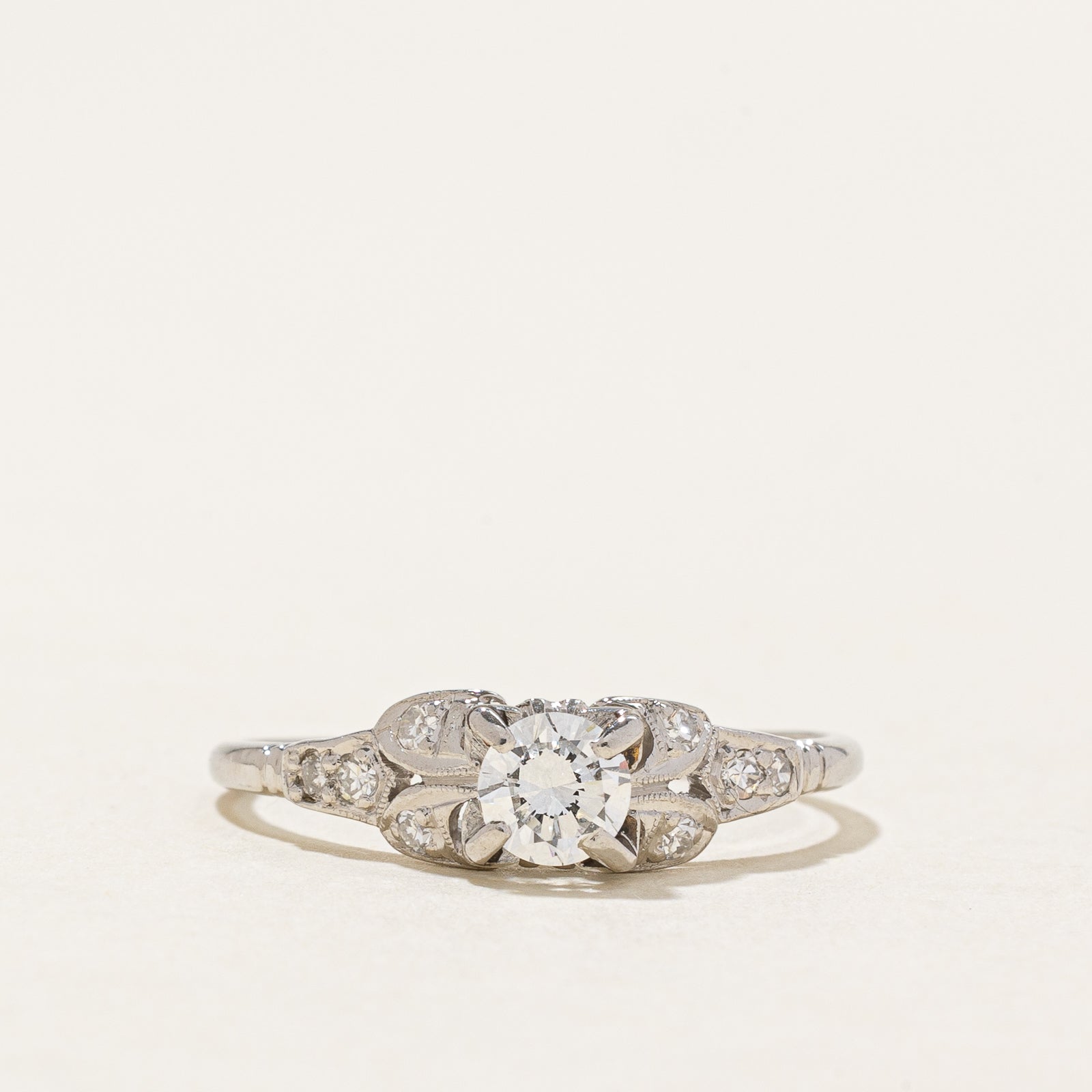 Platinum Diamond Engagement Ring | 0.43ctw | SZ 7.5