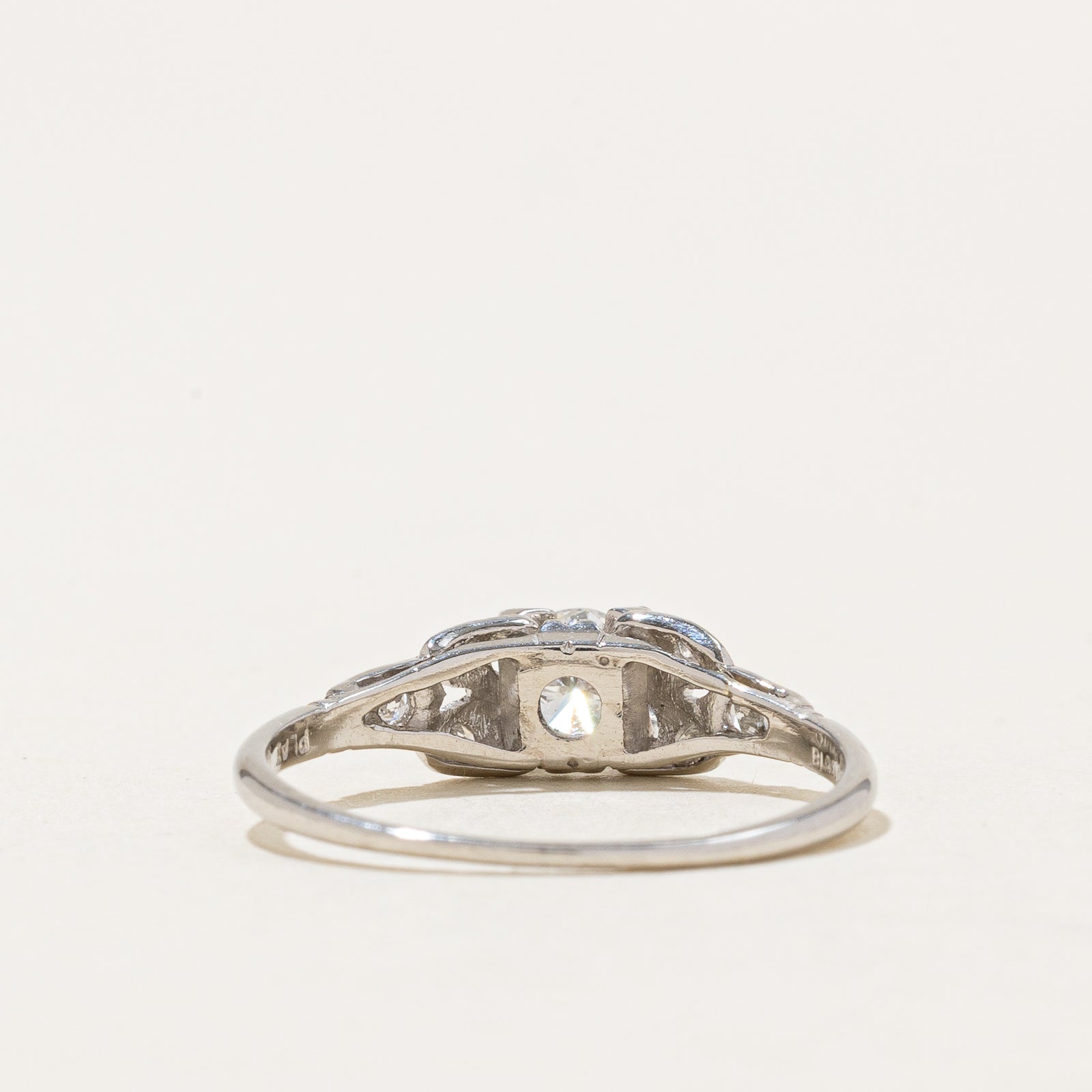 Platinum Diamond Engagement Ring | 0.43ctw | SZ 7.5