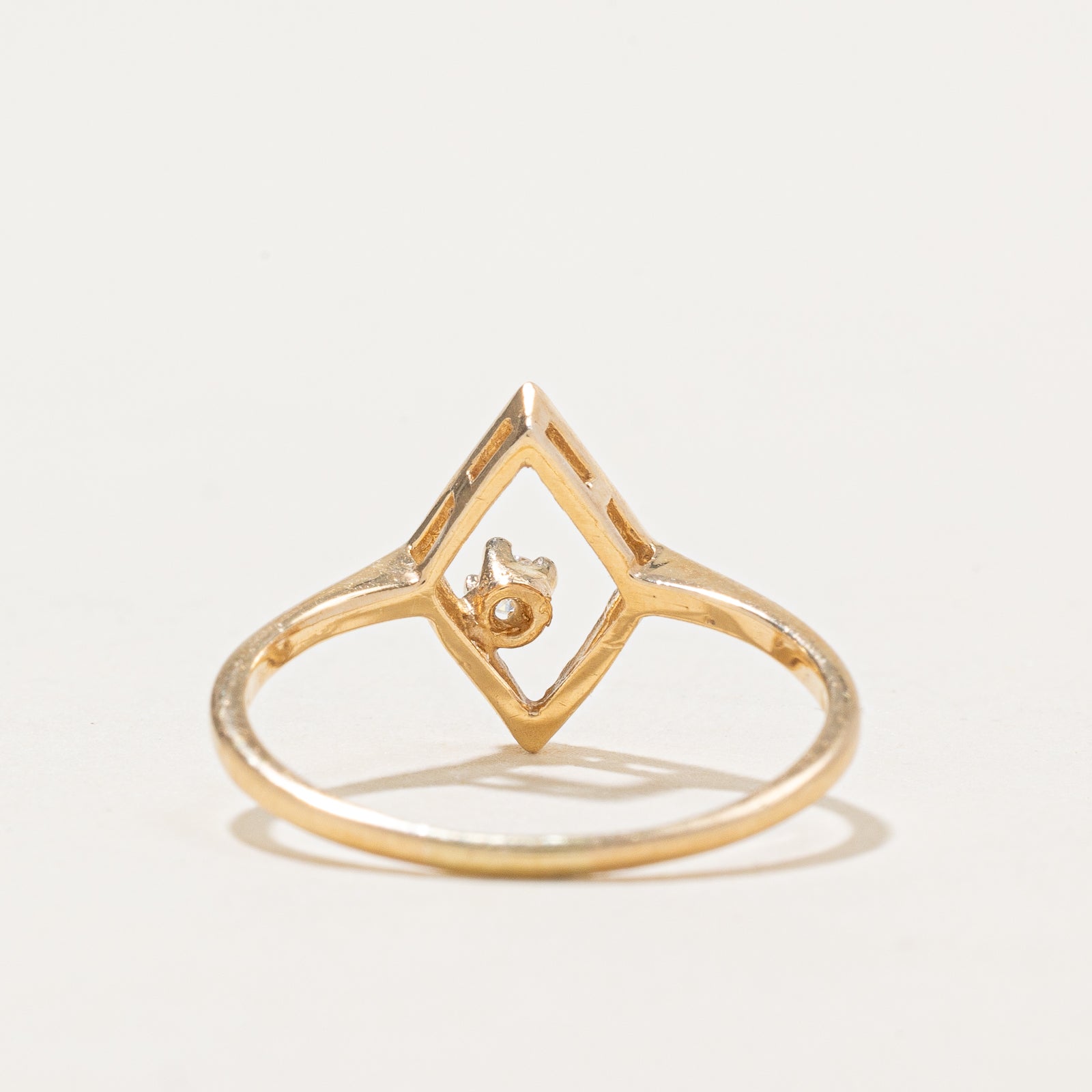 Diamond Open Geometric Ring | 0.040ct | SZ 6.5