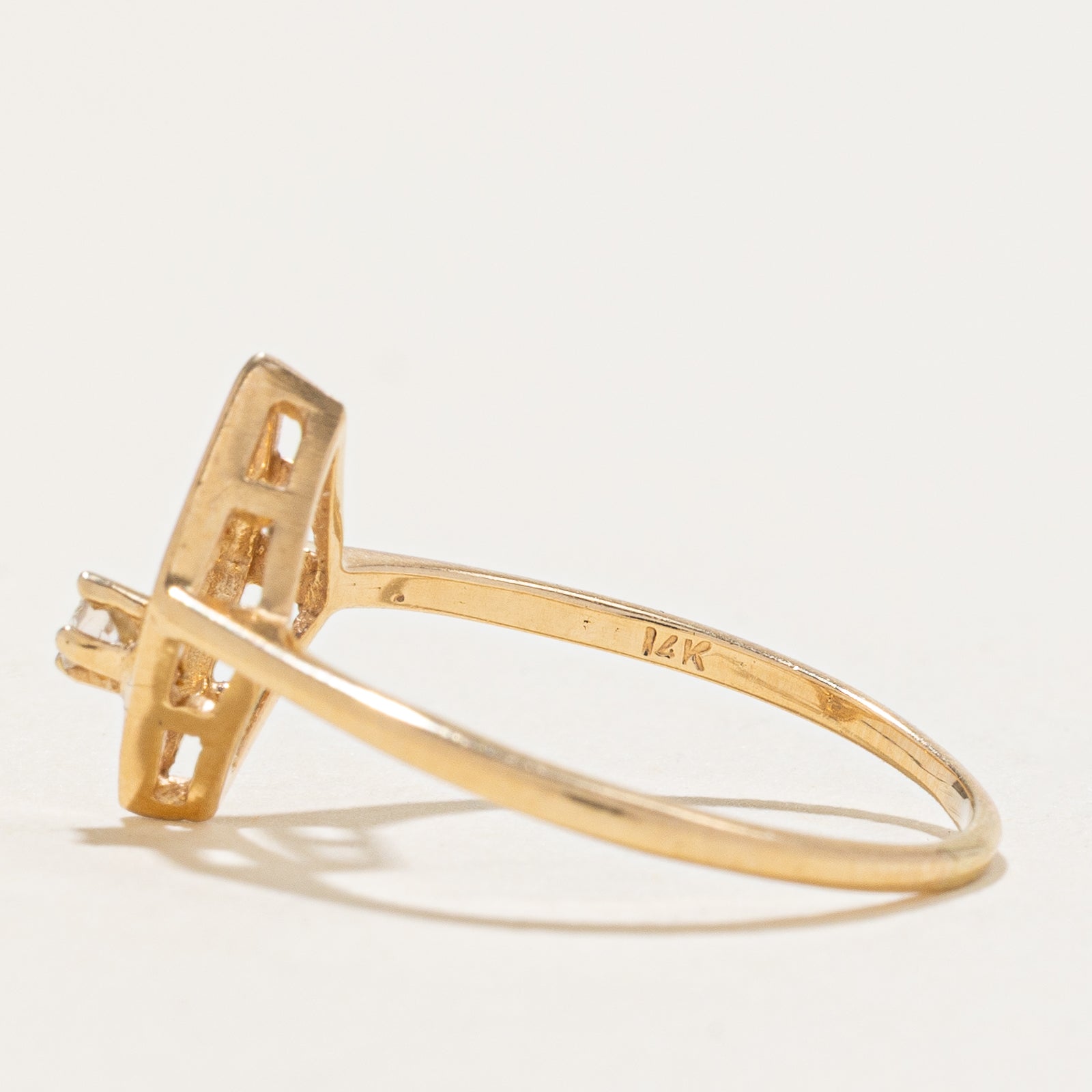 Diamond Open Geometric Ring | 0.040ct | SZ 6.5