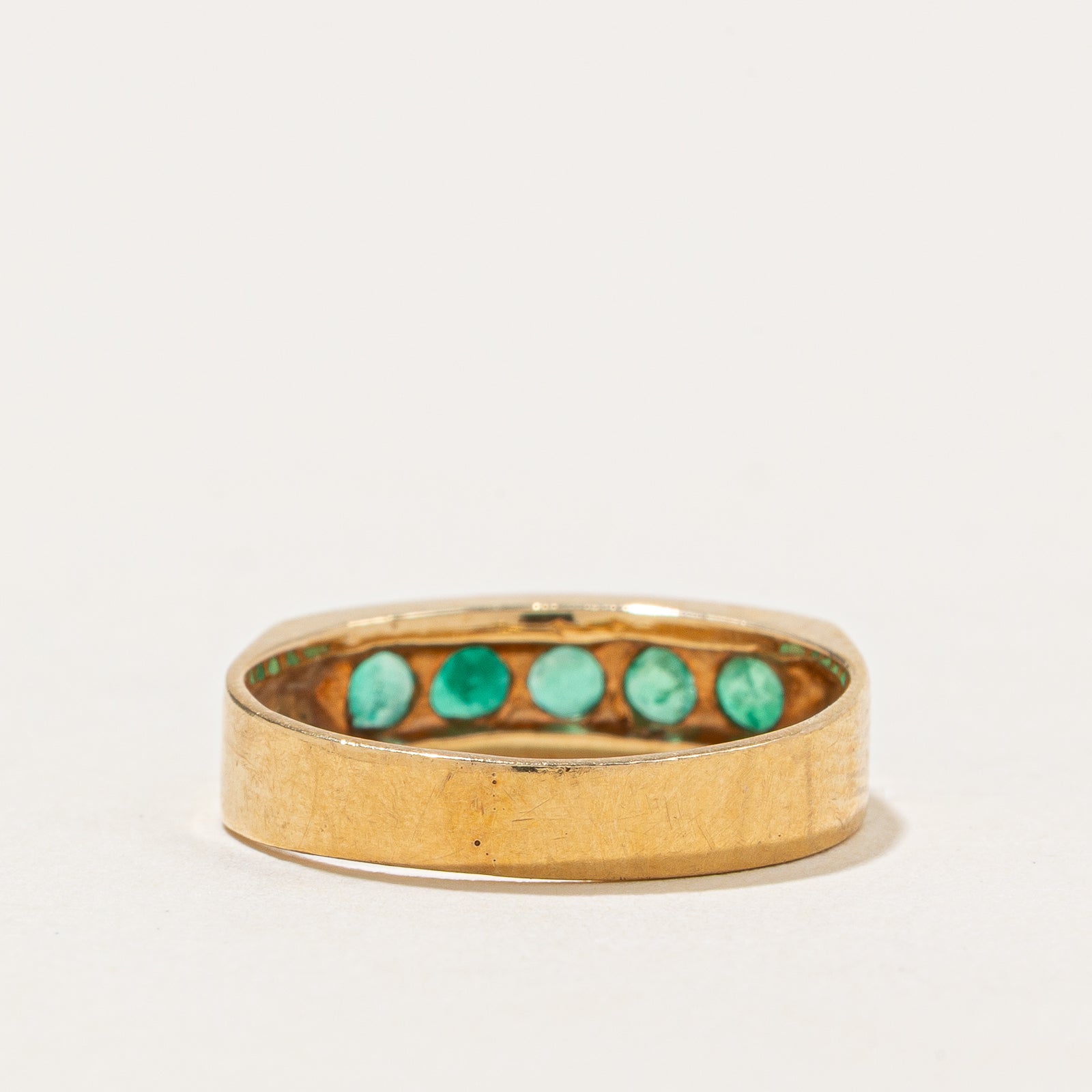 Five Stone Emerald Ring | 0.35ctw | SZ 5.5