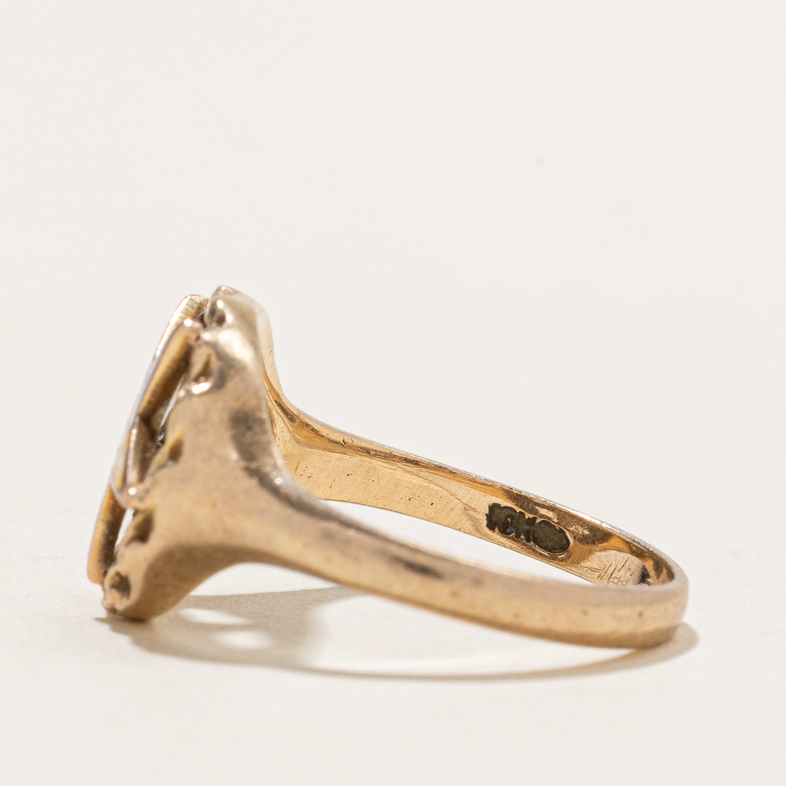 10K Yellow Gold Order of the Eastern Star Ring | SZ 4
