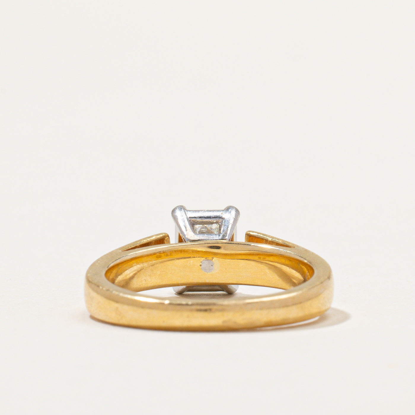 GIA Certified Emerald Cut Diamond Engagement Ring | 0.88ct VS1 I | SZ 5.25