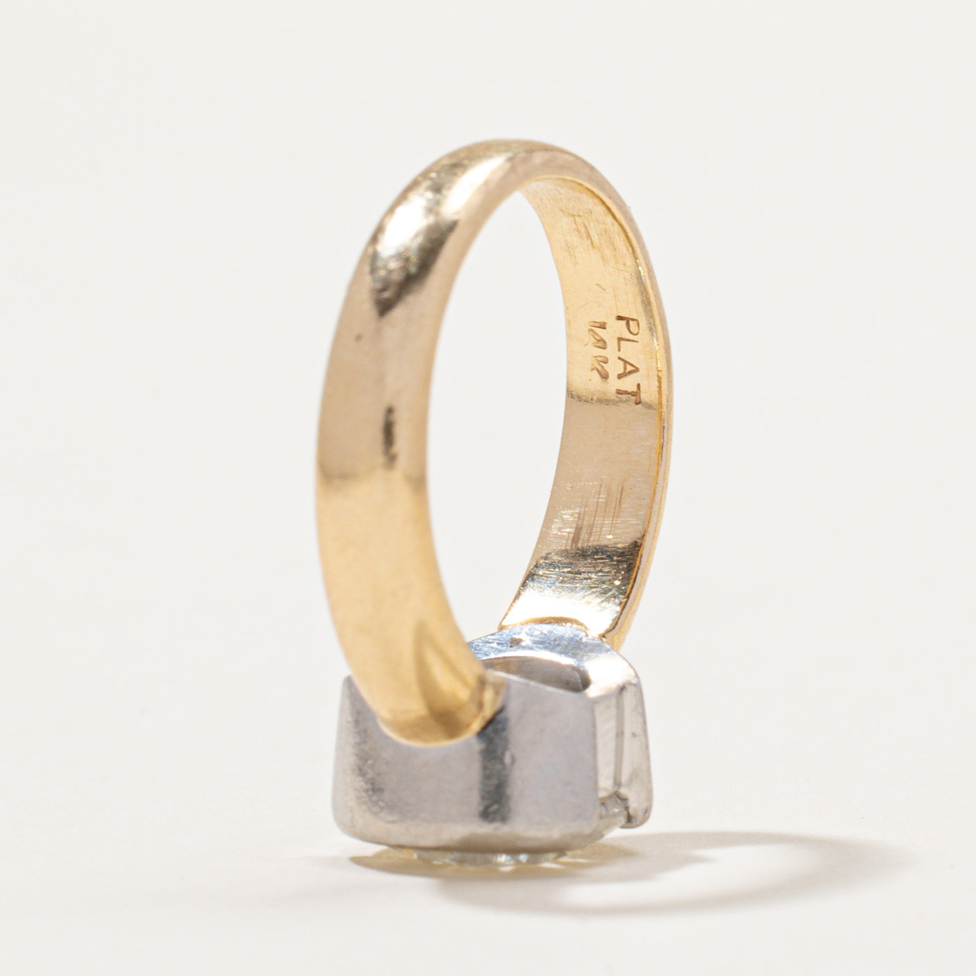 2.5ct+ Natural Diamond Semi Bezel Solitaire Engagement Ring | 2.54ct I2 J/K | SZ 5.5
