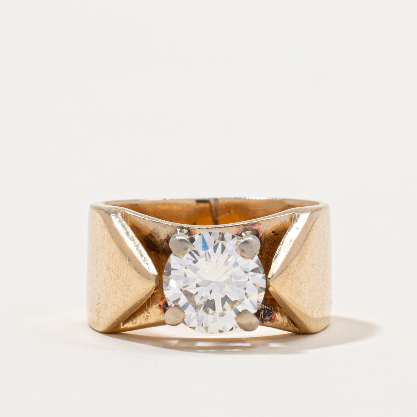 Solitaire Diamond Chunky Engagement Ring | 1.75ct SI1 H/I | SZ 5