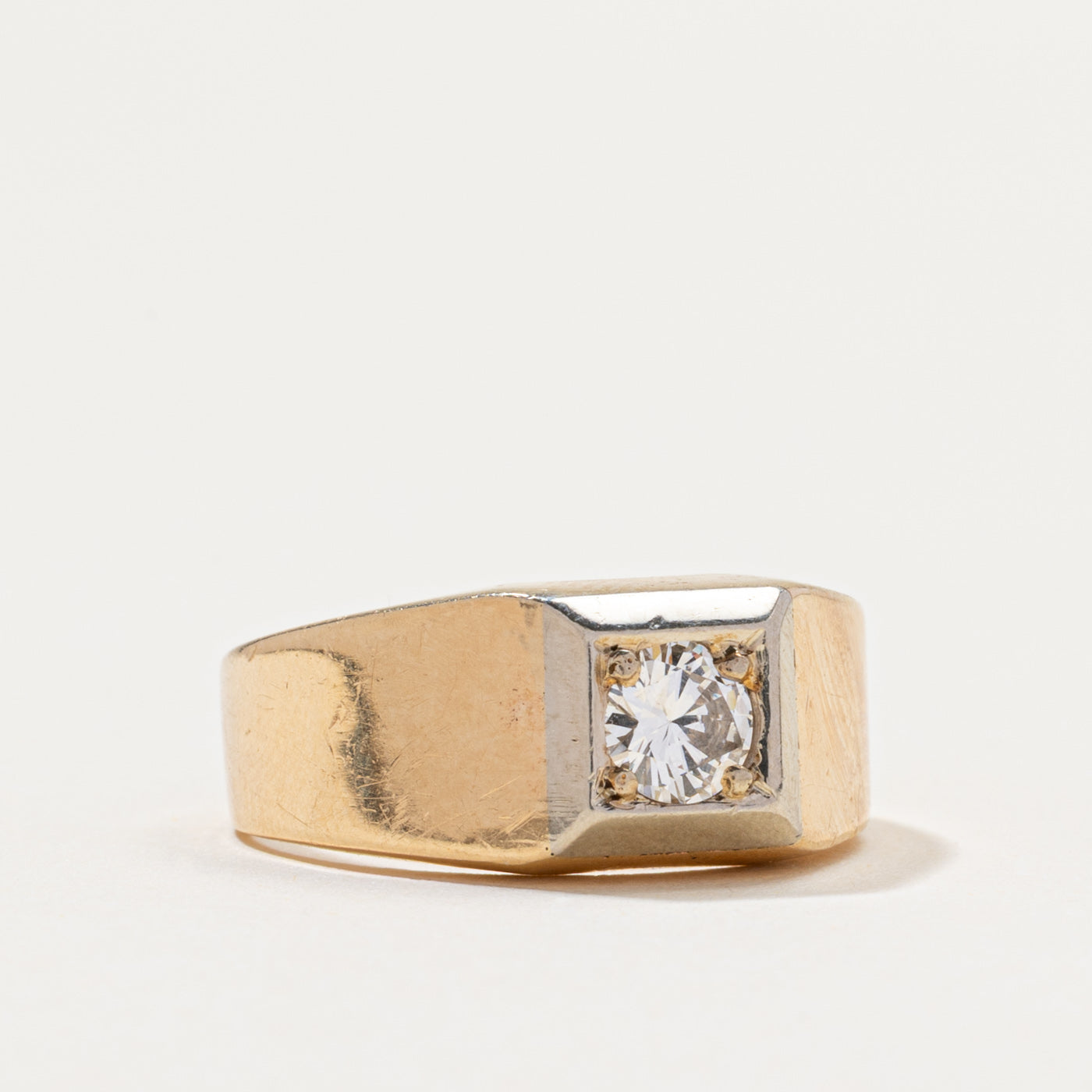 Bague solitaire diamant massif | 0,50 ct | Taille 6,25