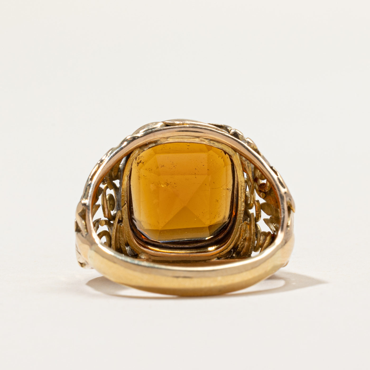 14k Citrine Cocktail Ring | 6.50ct | SZ 6.75