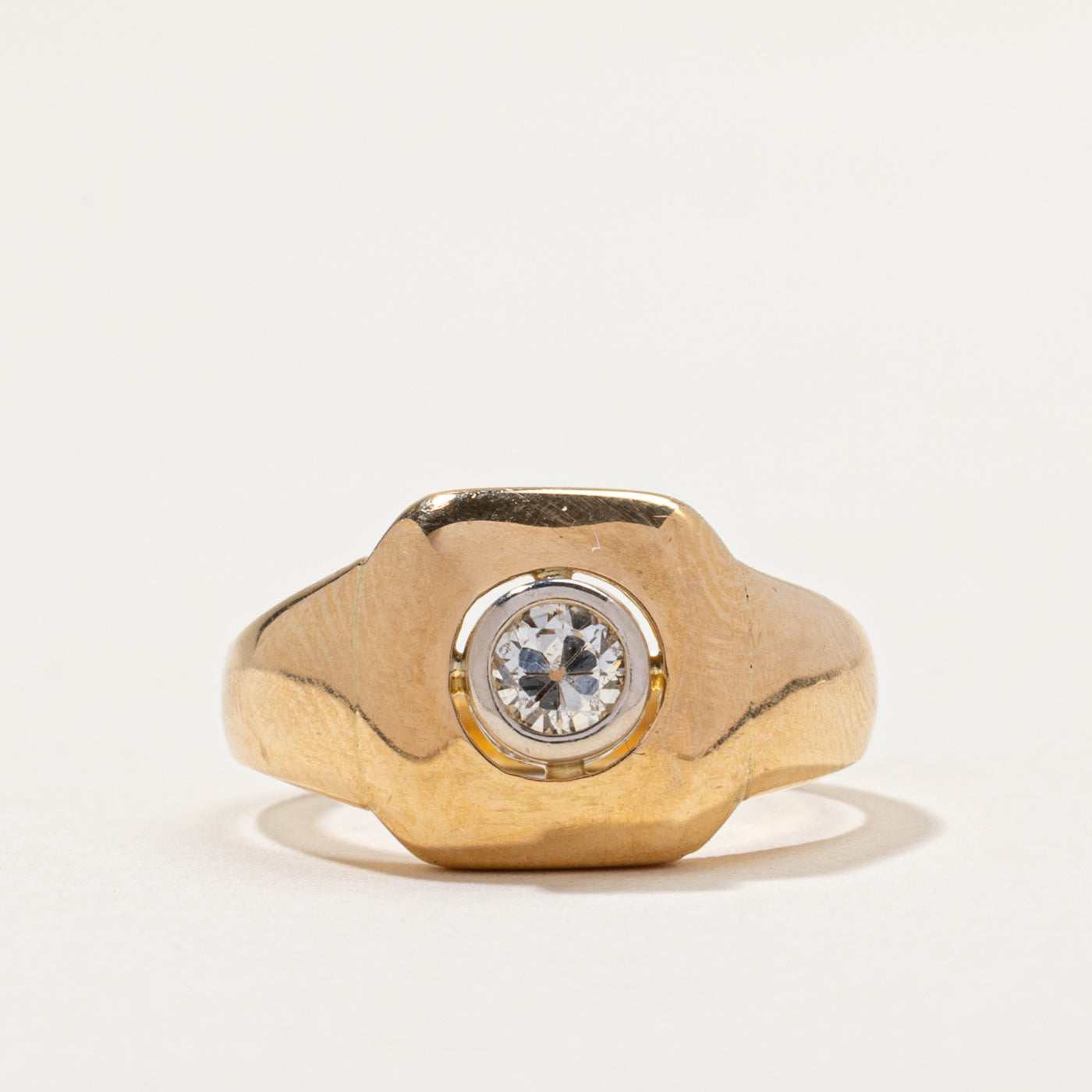 Bezel Set Transitional Cut Diamond Ring | 0.20ct | SZ 5