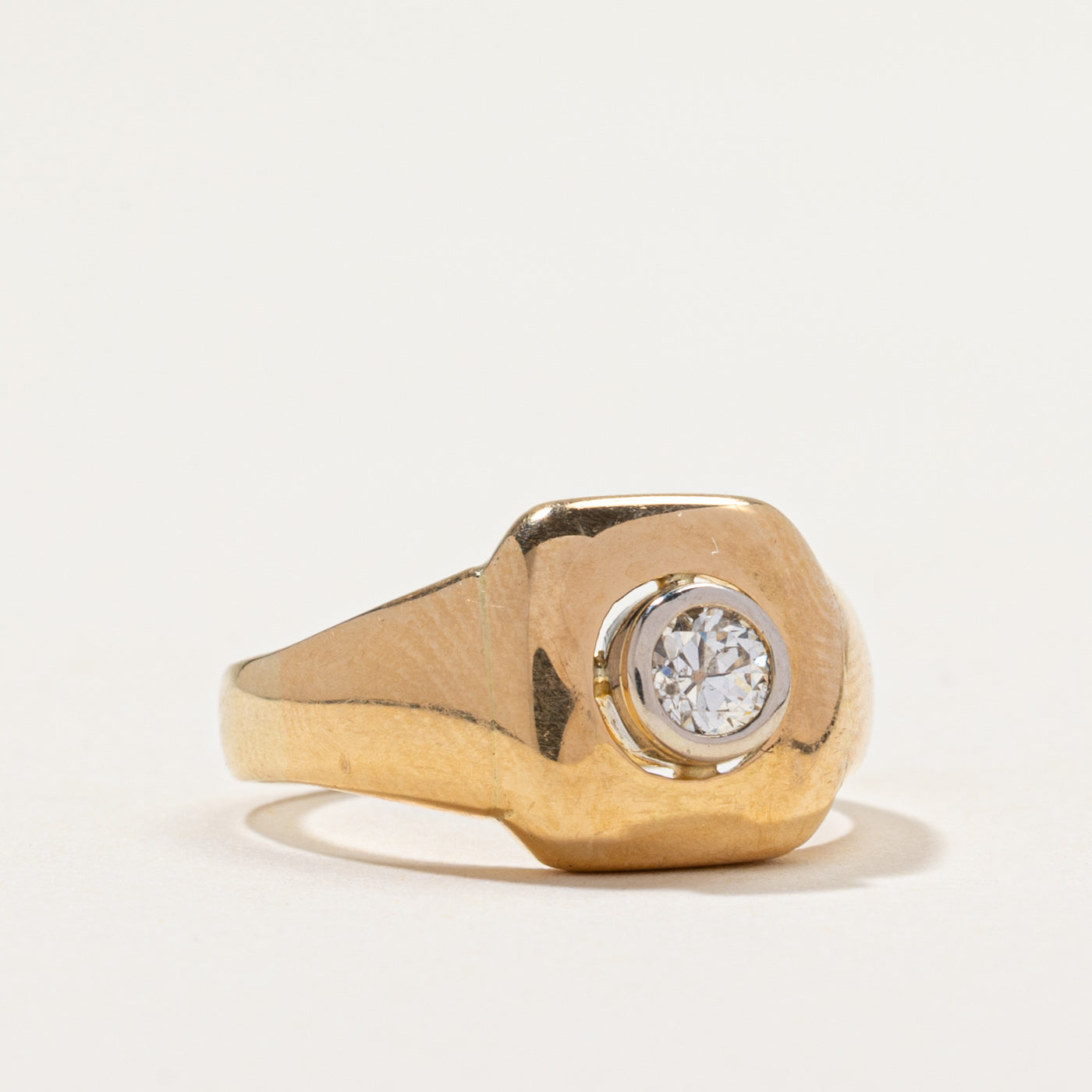 Bezel Set Transitional Cut Diamond Ring | 0.20ct | SZ 5