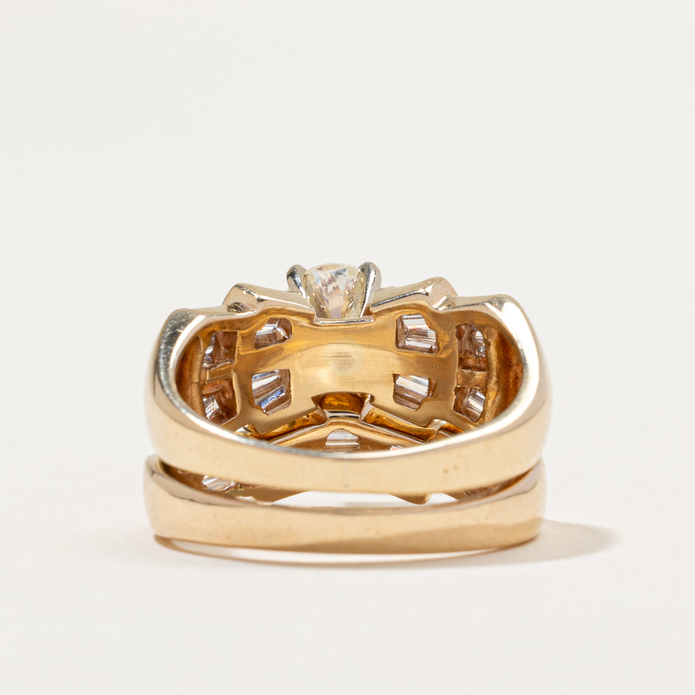 14k Diamond Wedding Ring Set | 1.52ctw | SZ 6.75