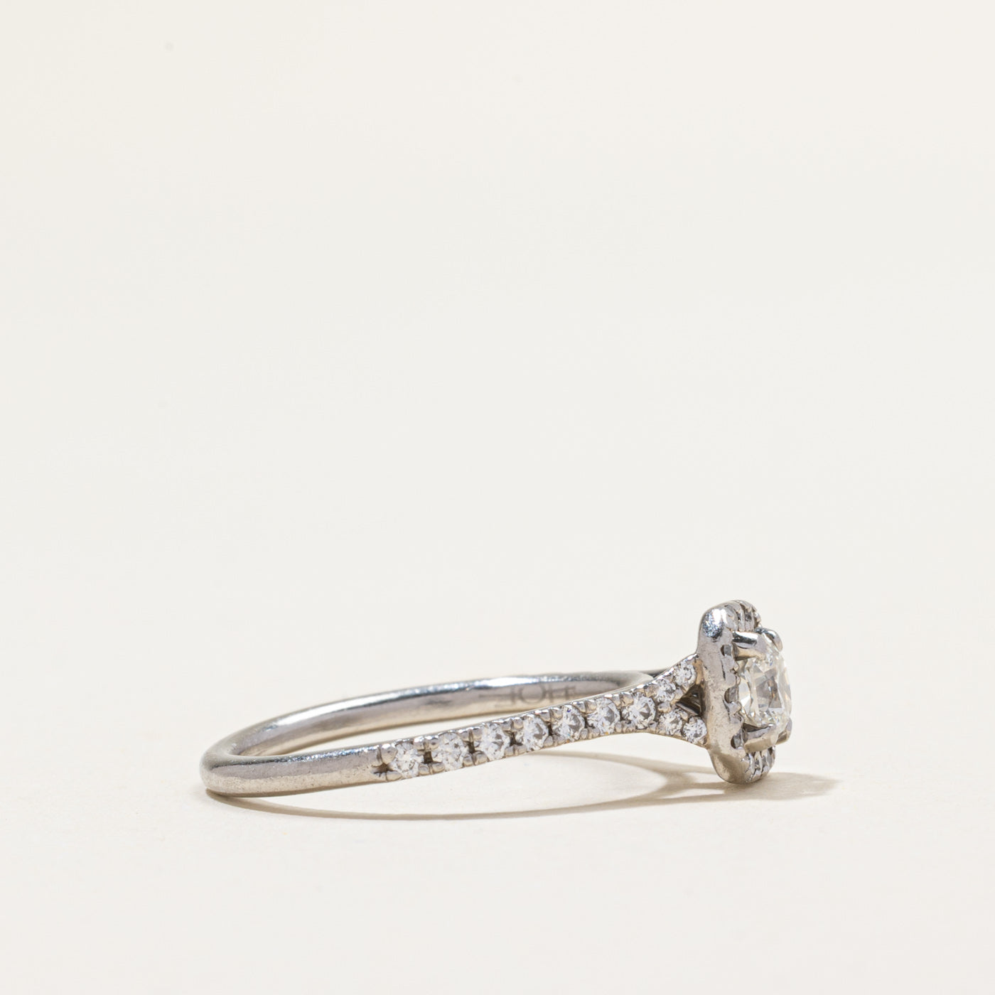 Diamond Halo Engagement Ring | 0.85ctw | SZ 6.5