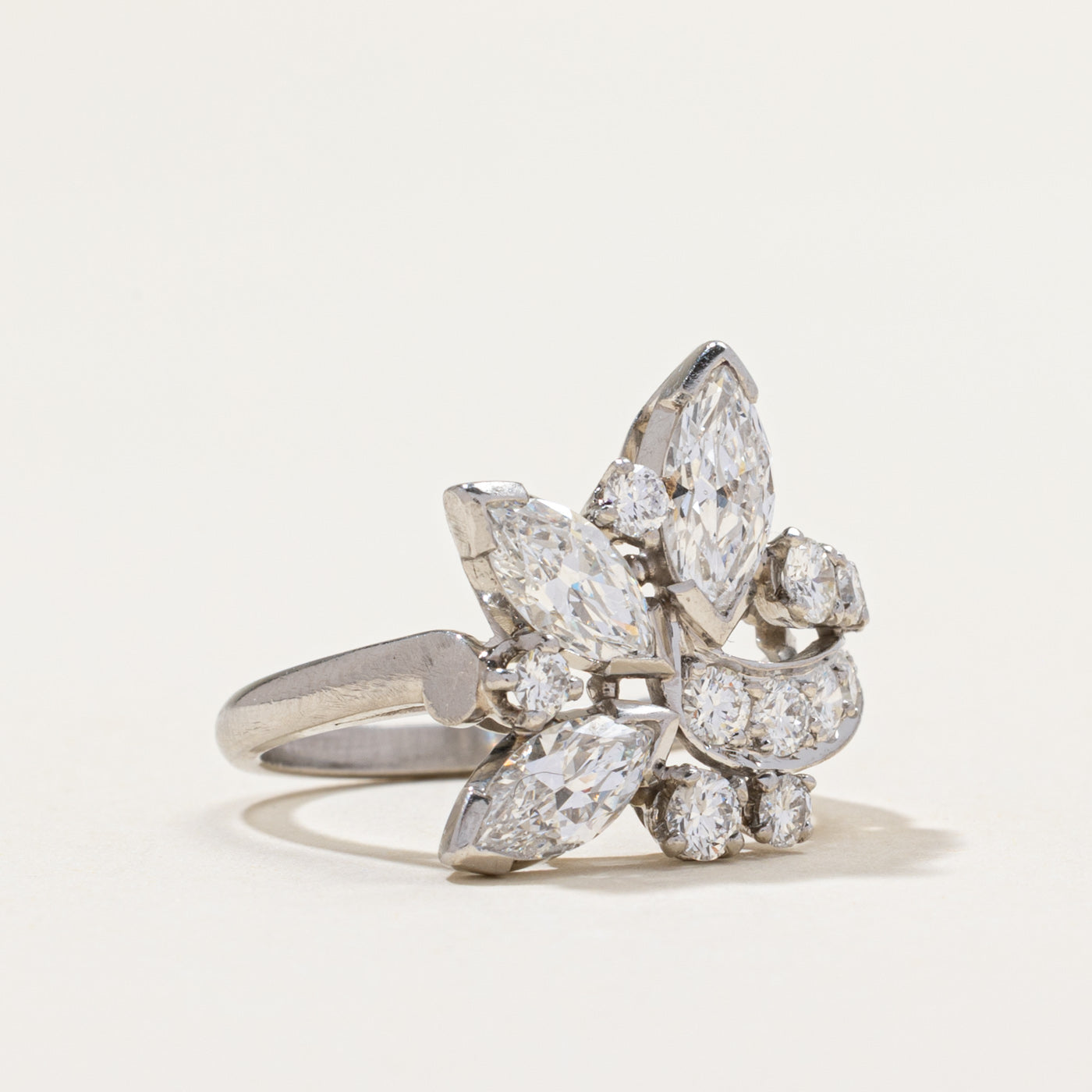 'Birks' Marquise Diamond Cocktail Ring | 1.78ctw | SZ 6