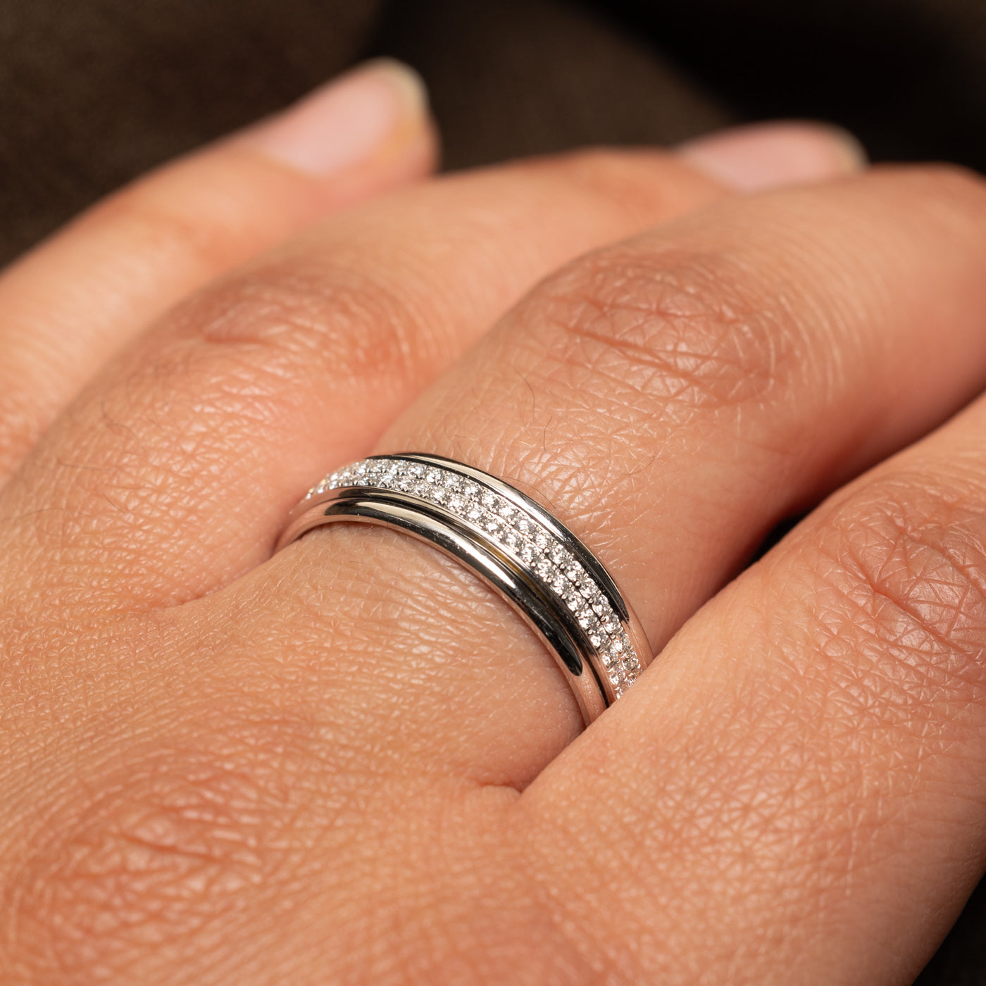Eternity Double Row Diamond Band | 0.75ctw | SZ 11