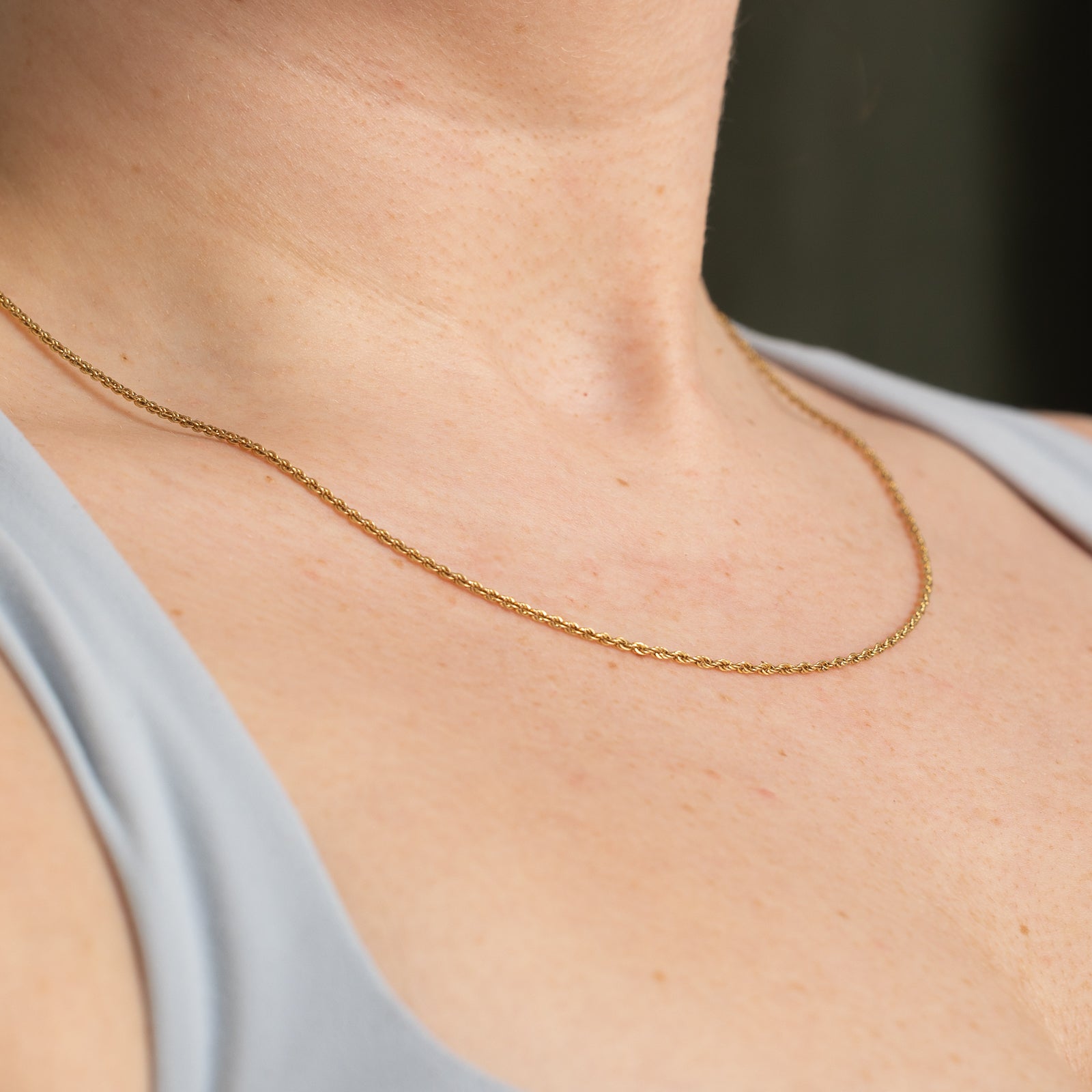 Chaîne en corde « Lauren Stewart » | 45,7 cm