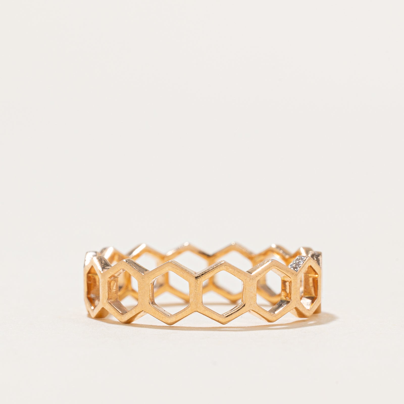 'Birks' Rose Gold Bee Chic Ring | 5.10mm | SZ 6.25