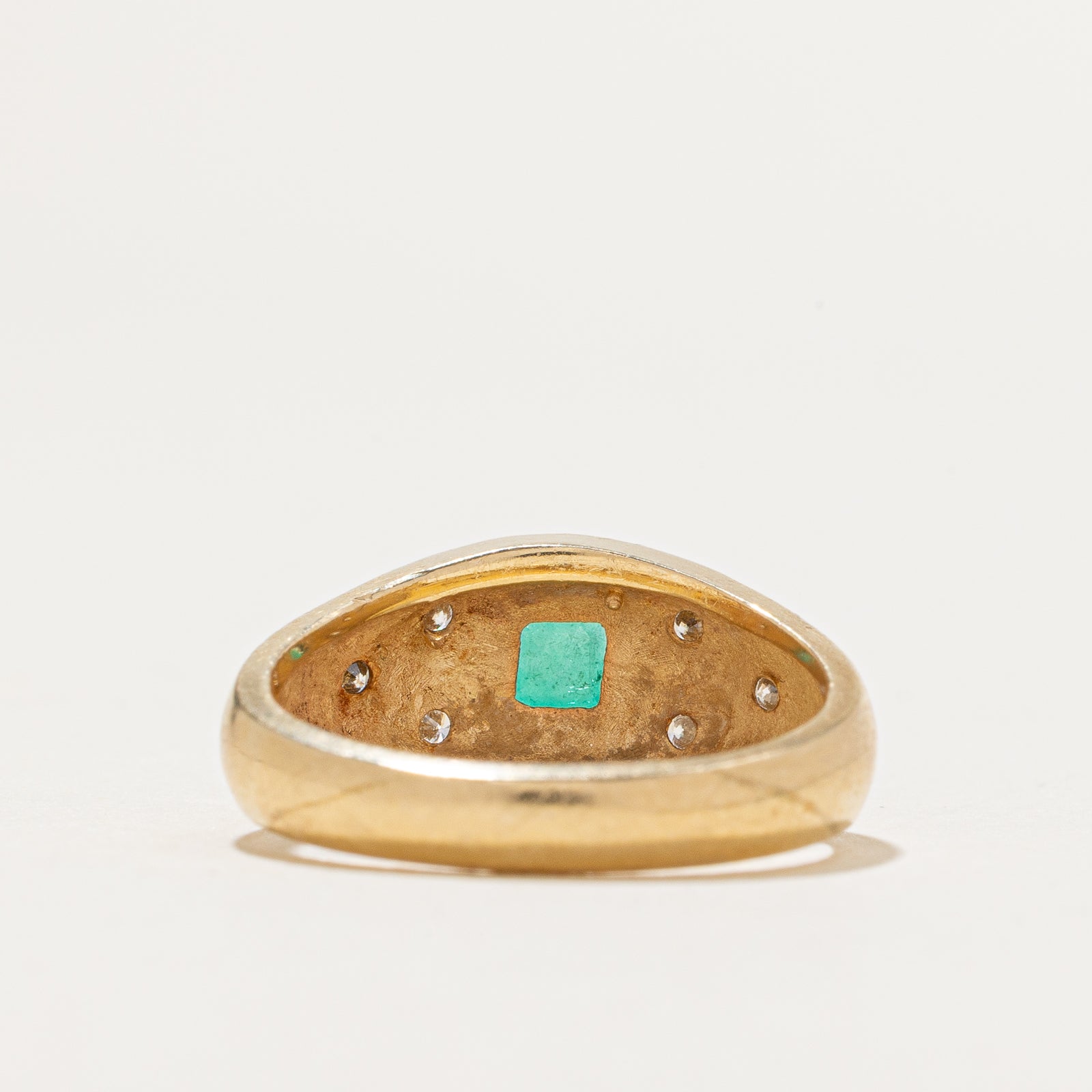 Emerald & Diamond Ring | 0.50ct, 0.15ctw | SZ 6