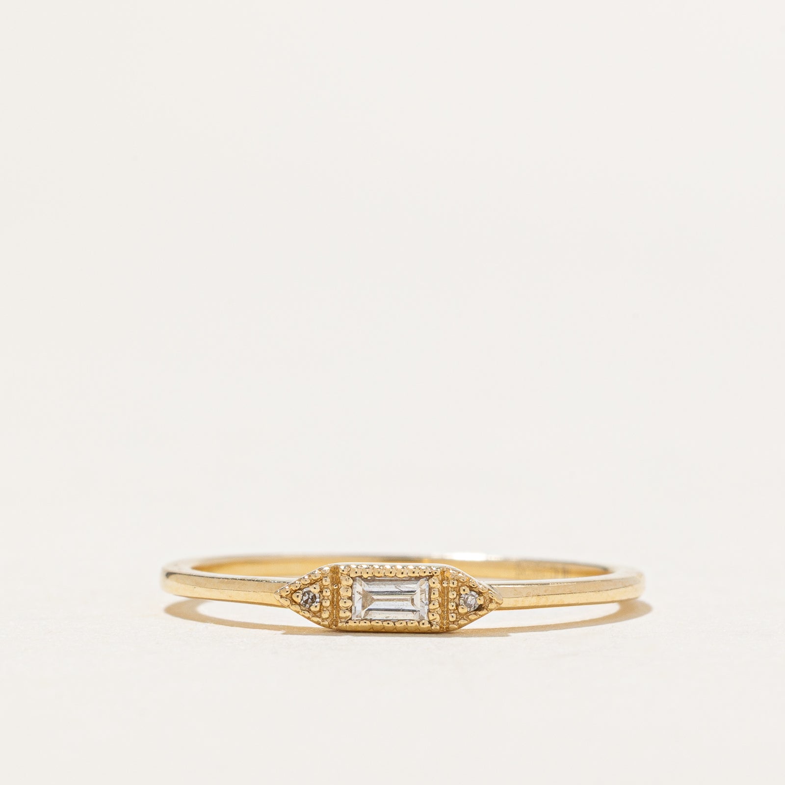 'KC Designs' White Diamond Ring | 0.005ctw | SZ 7