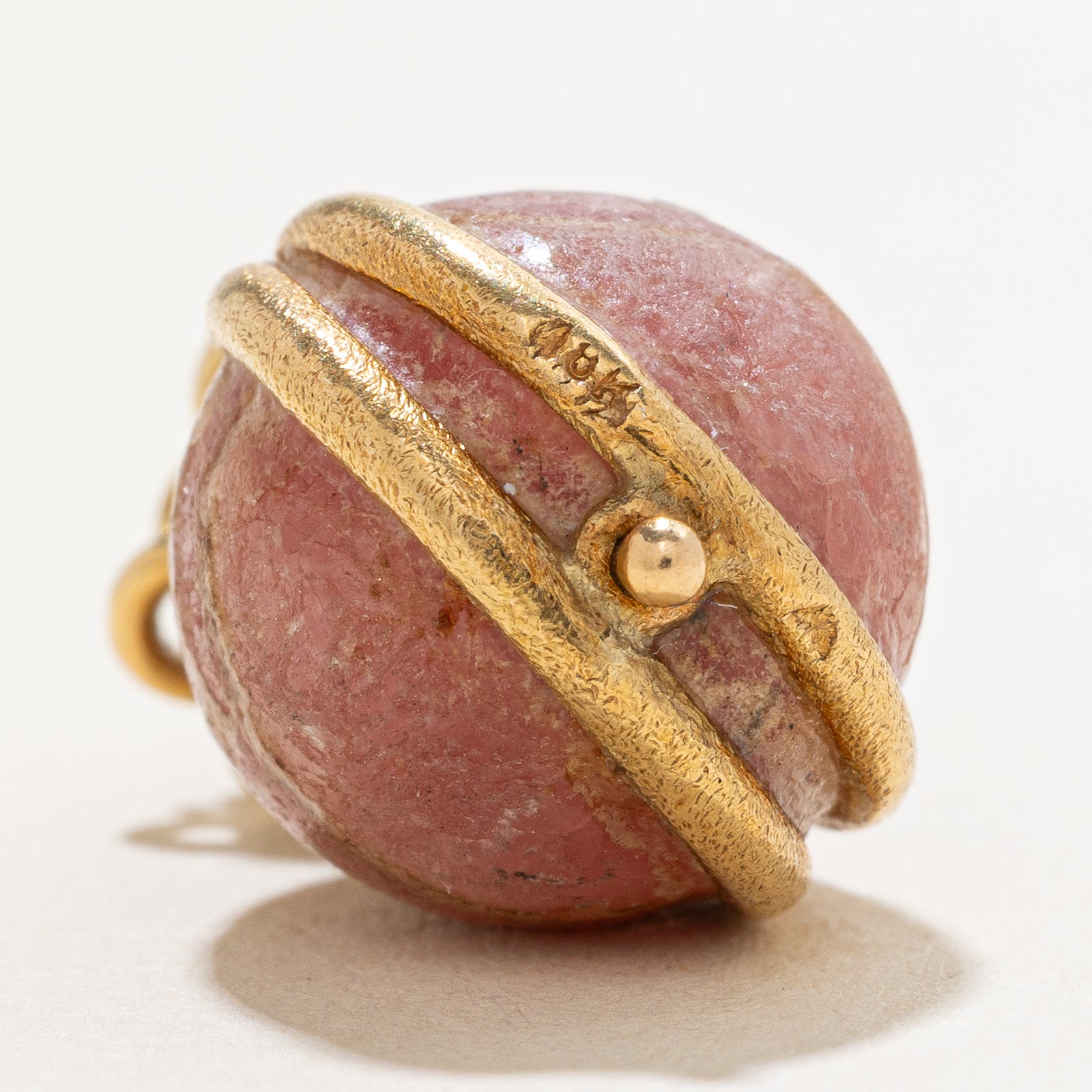 'Cavelti' Rhodochrosite Egg Charm | 22.00ct