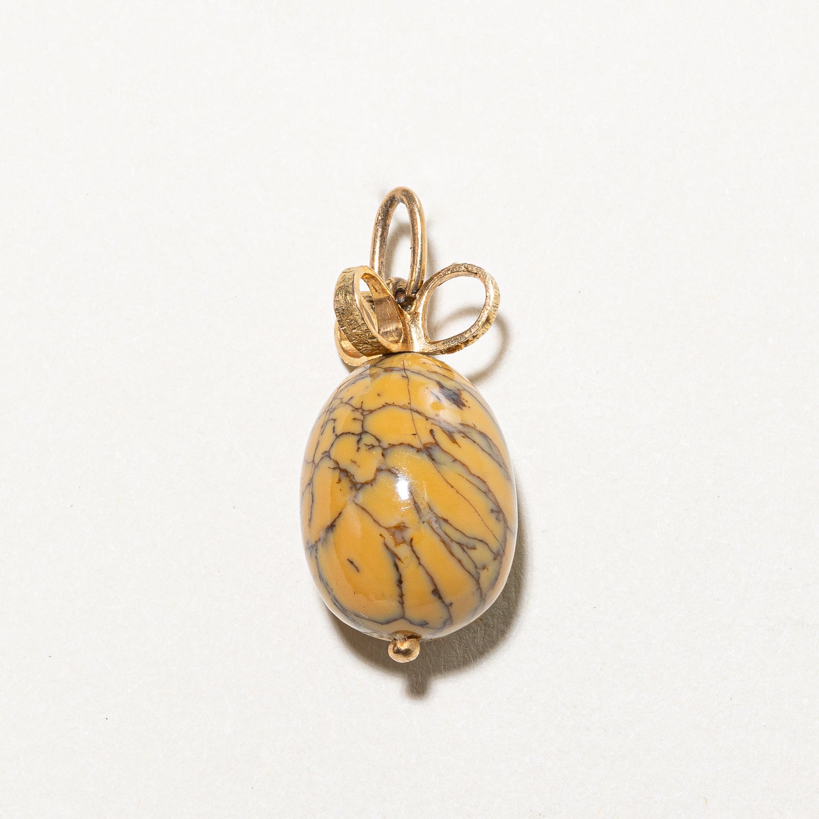 'Cavelti' Dendritic Common Boulder Opal Egg Charm | 22.00ct