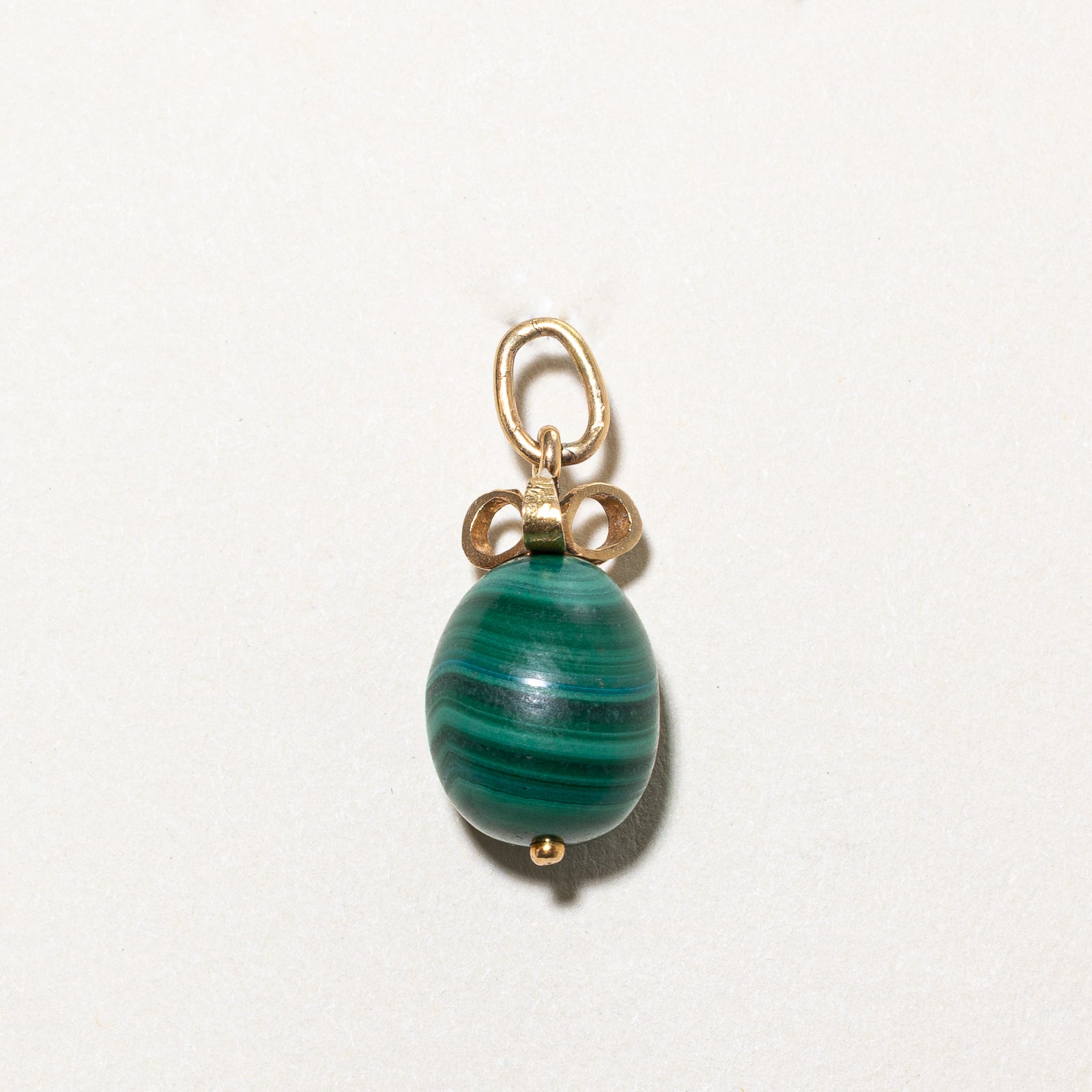 'Cavelti' Malachite Egg Charm | 19.00ct