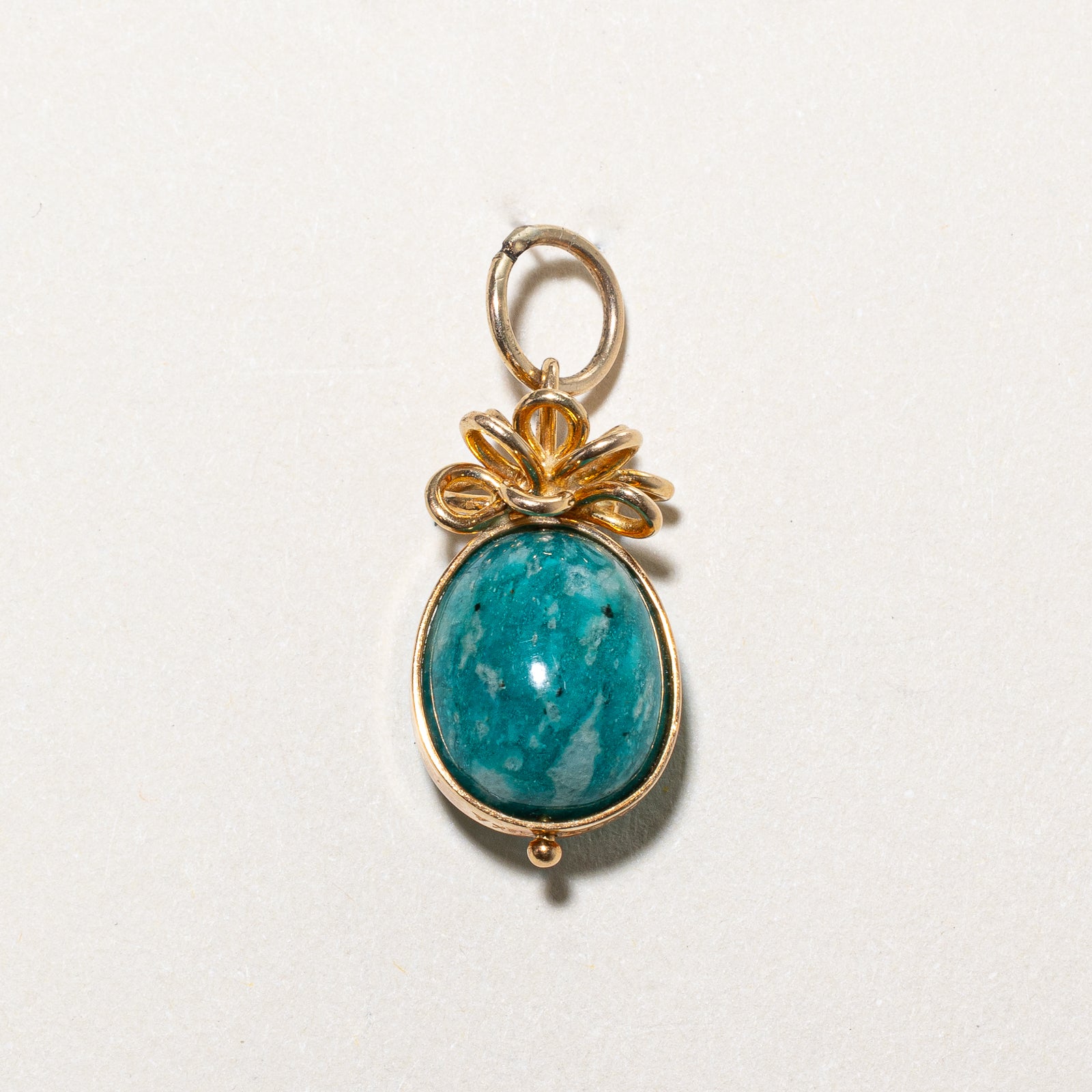 'Cavelti' Amazonite Egg Charm | 14.00ct