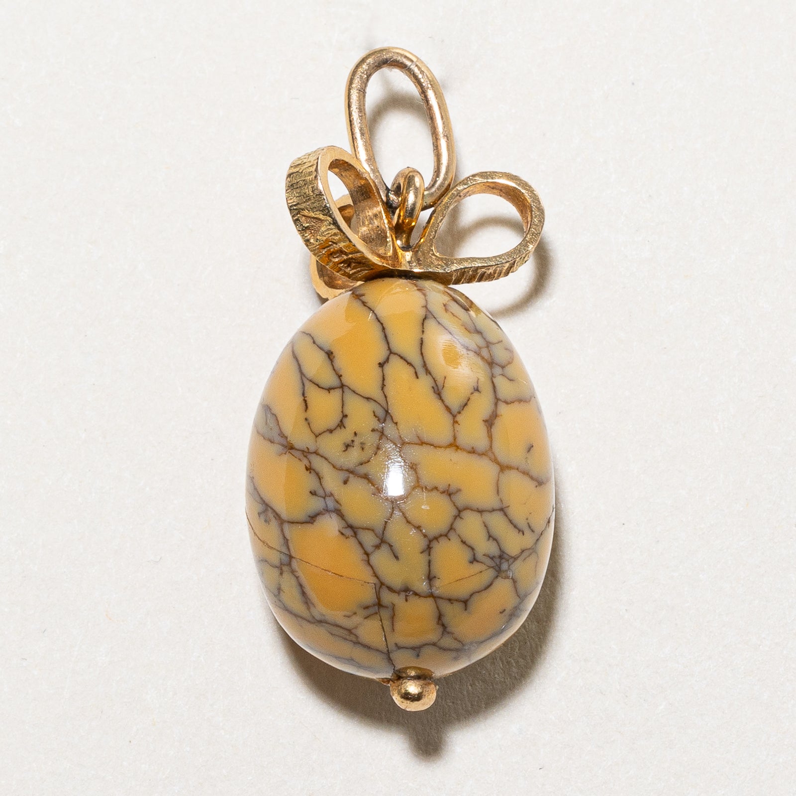 'Cavelti' Dendritic Common Boulder Opal Egg Charm | 22.00ct