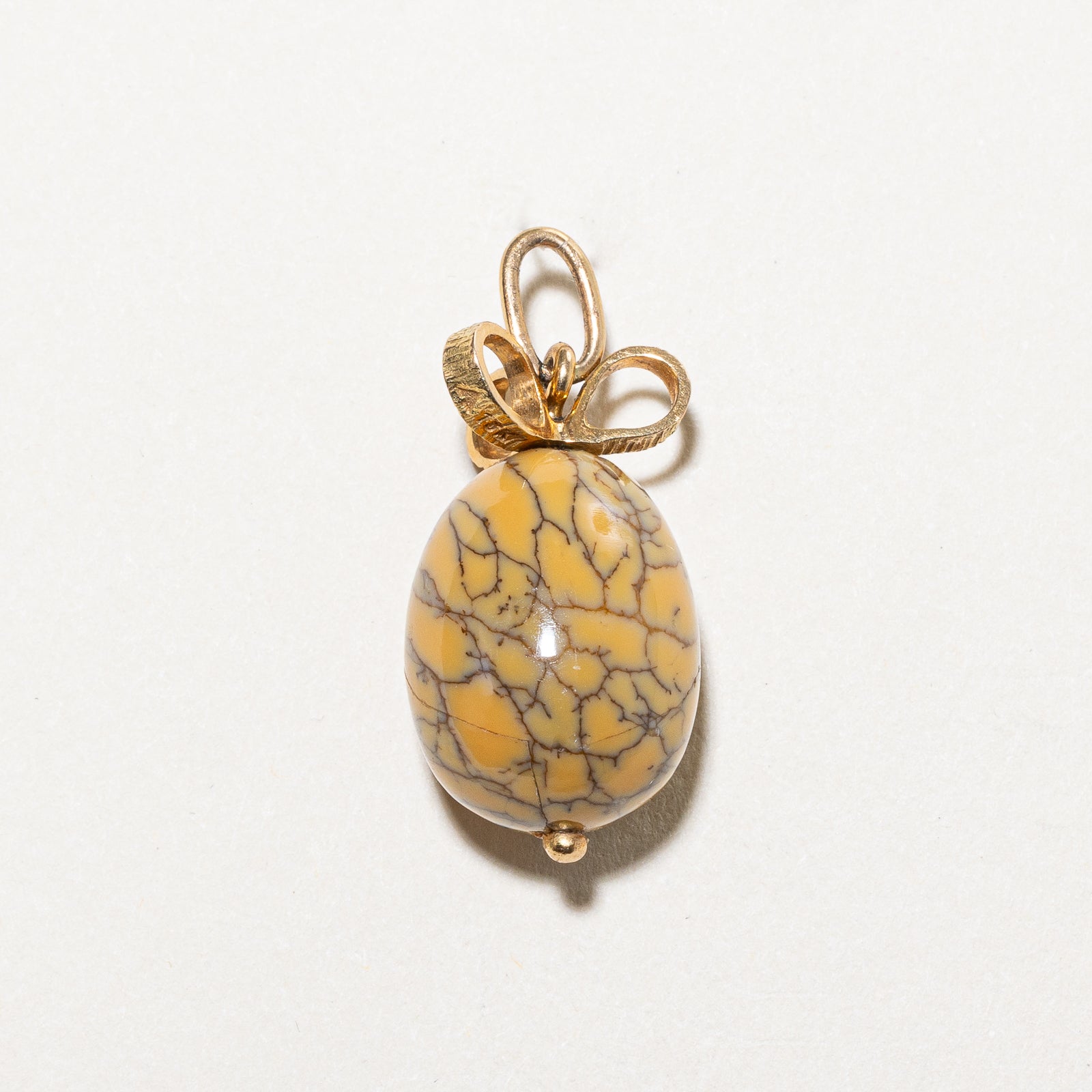 'Cavelti' Dendritic Common Boulder Opal Egg Charm | 22.00ct