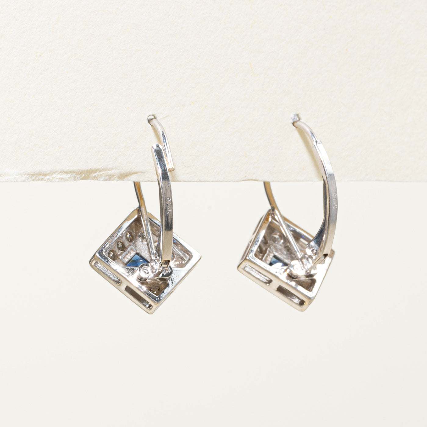 Sapphire & Diamond Drop Earrings | 0.40ctw | 0.24ctw