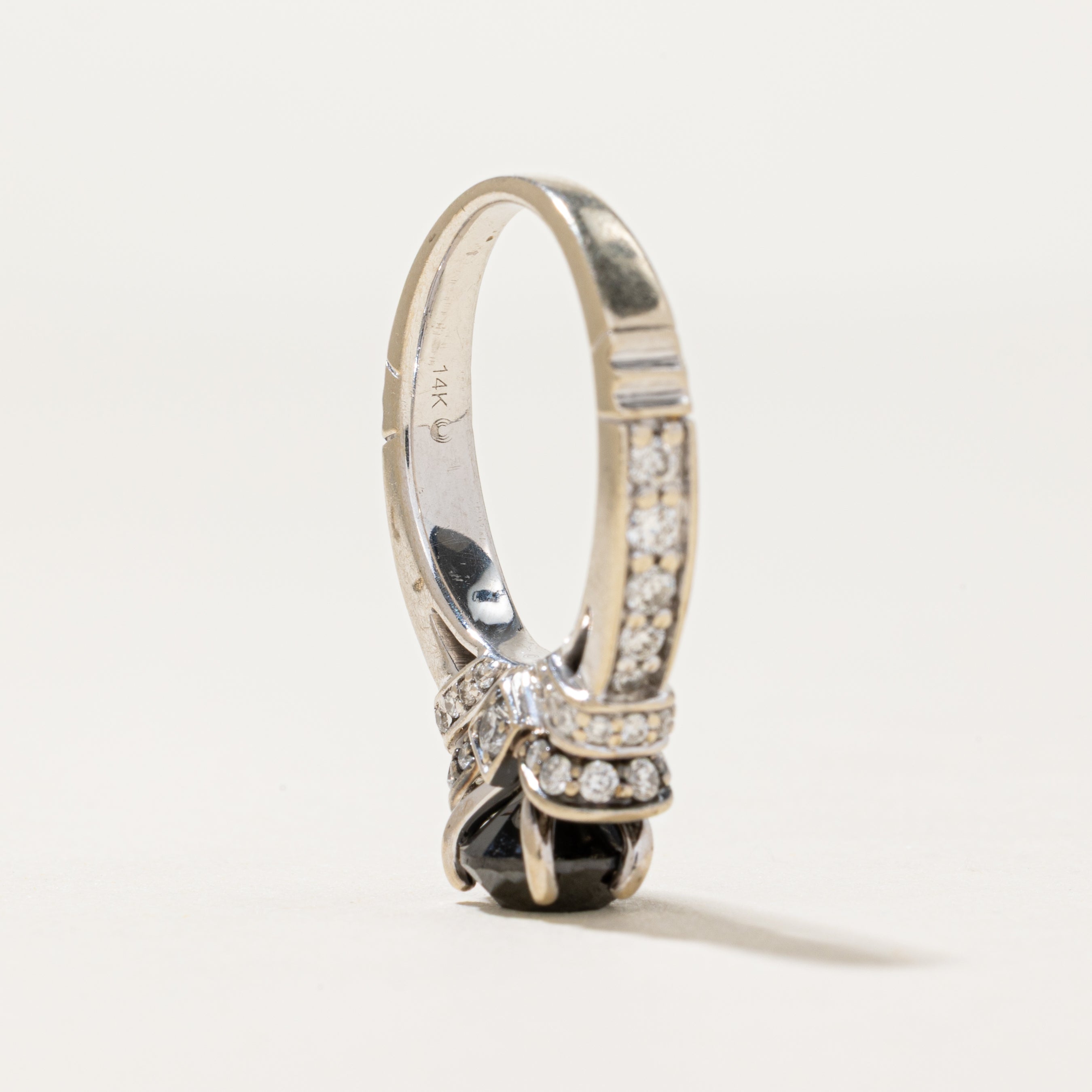 'Disney' Evil Queen's 14K Accented Black Diamond Ring | 1.68ctw | SZ 4.75