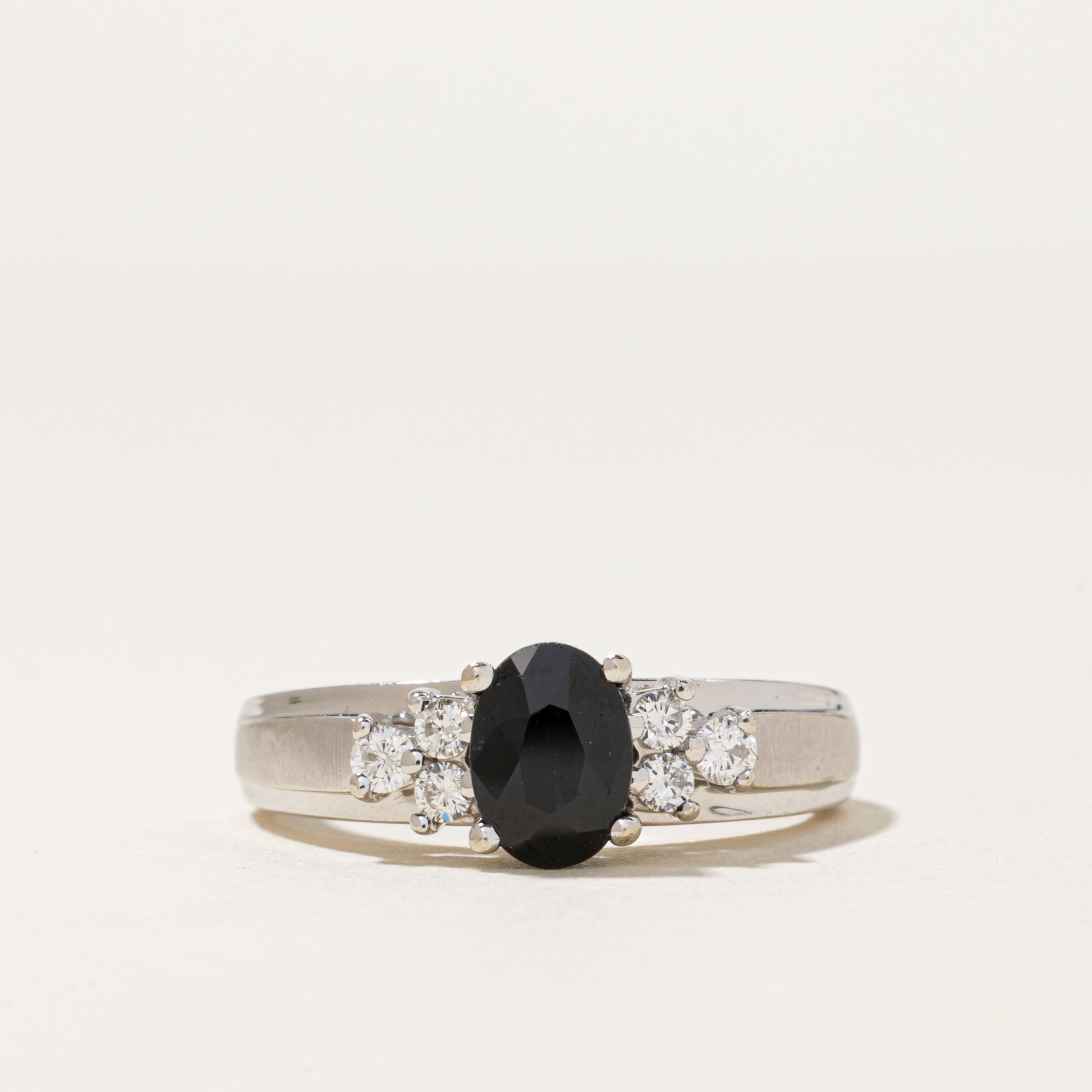 14K Sapphire & Diamond Accented Ring | 0.88ct, 0.17ctw | SZ 7