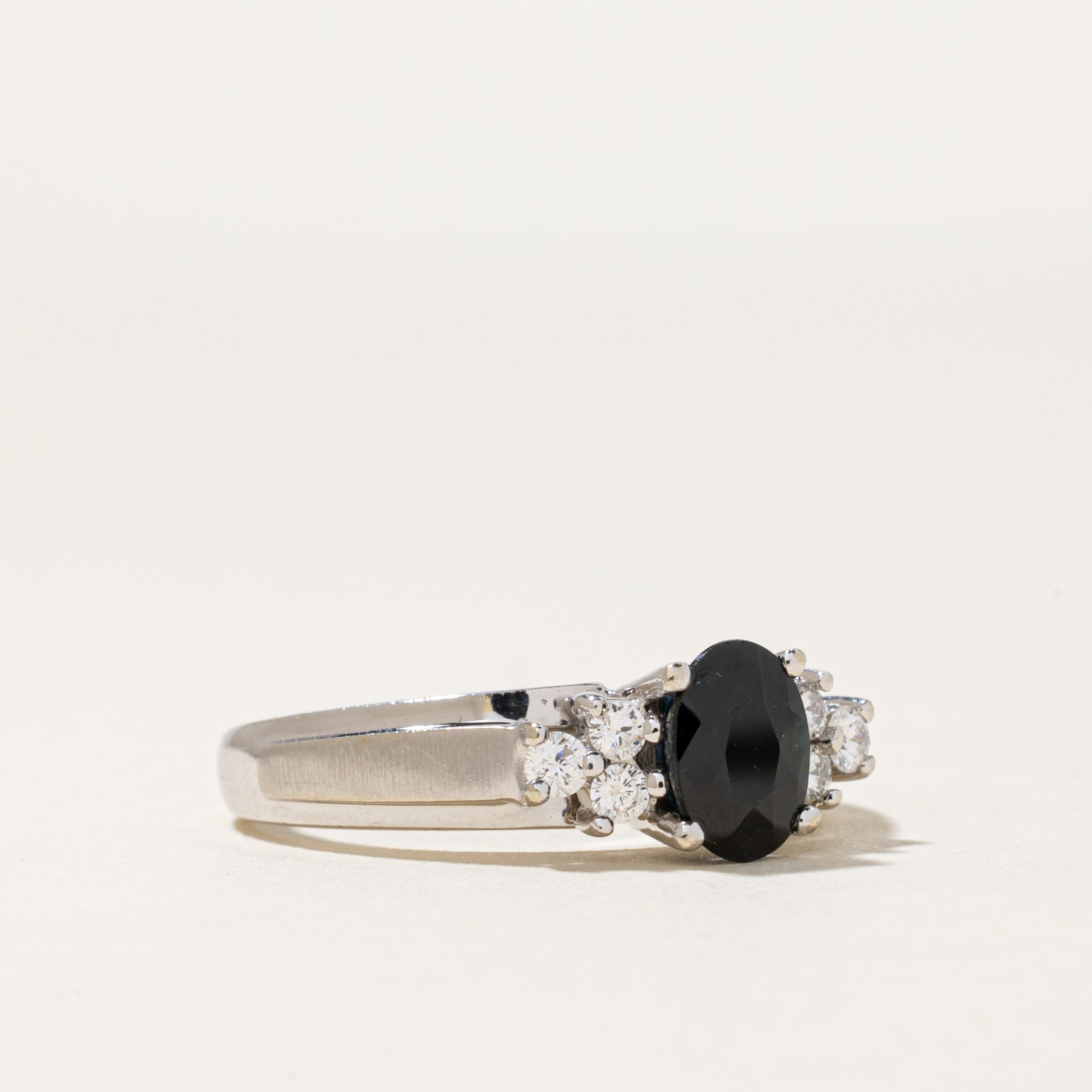 14K Sapphire & Diamond Accented Ring | 0.88ct, 0.17ctw | SZ 7