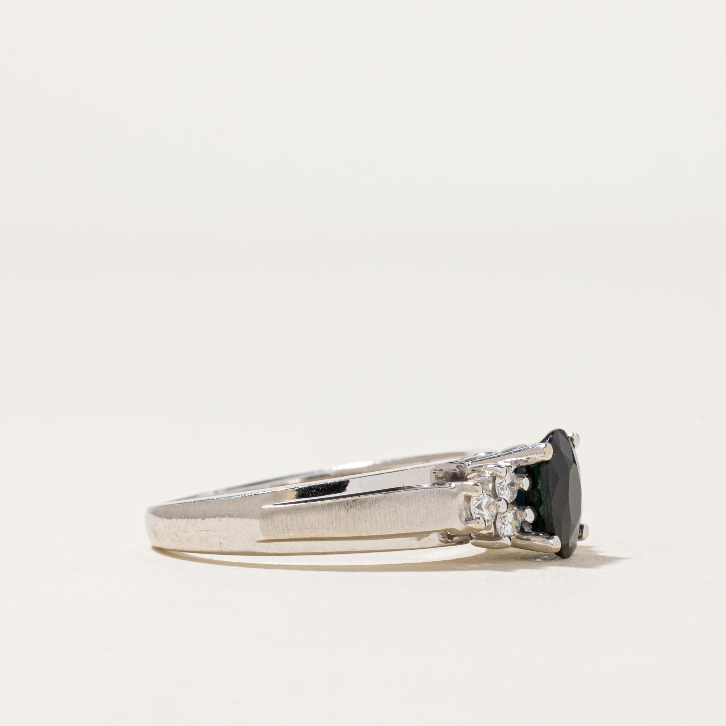 14K Sapphire & Diamond Accented Ring | 0.88ct, 0.17ctw | SZ 7
