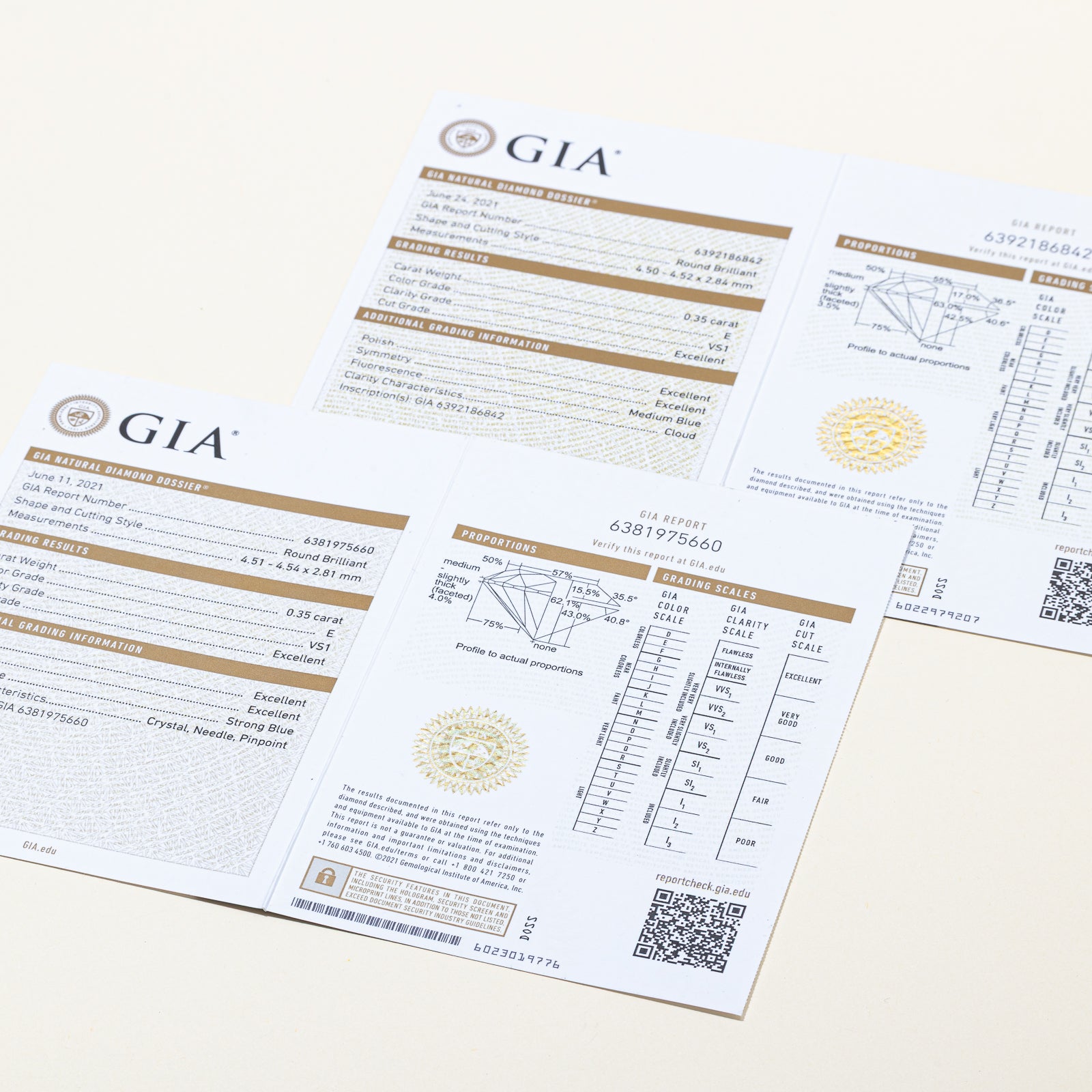 GIA Certified Solitaire Diamond Stud Earrings | 0.70ctw VS1 E |