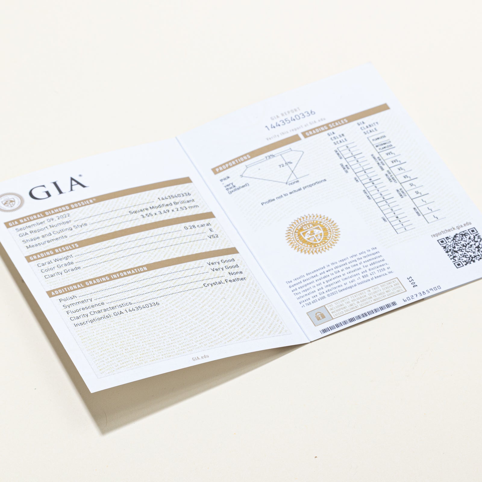 GIA Certified Princess Cut Diamond Ring | 0.31ctw | SZ 7