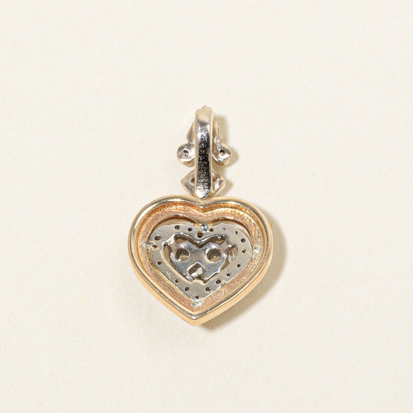 Diamond Cluster Heart Pendant | 0.60ctw