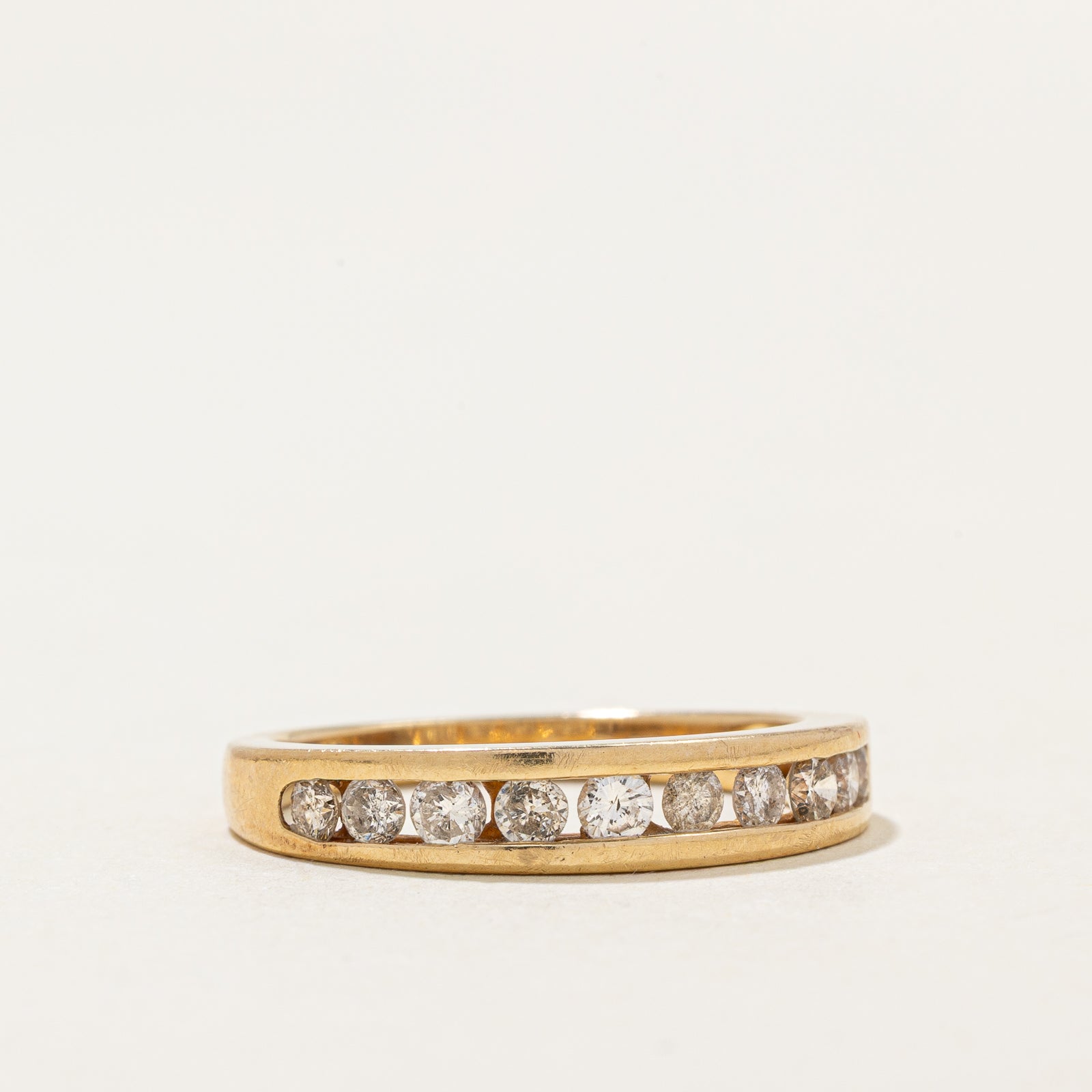 14k Channel Set Diamond Band | 0.53ctw | SZ 6.75